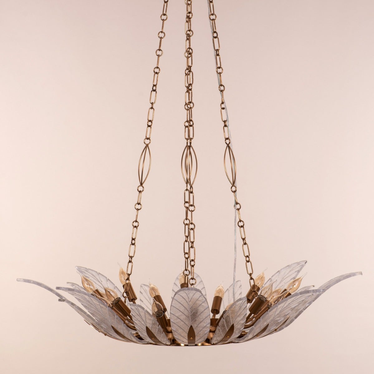 Trance (Large, Gold) Glass Chandelier