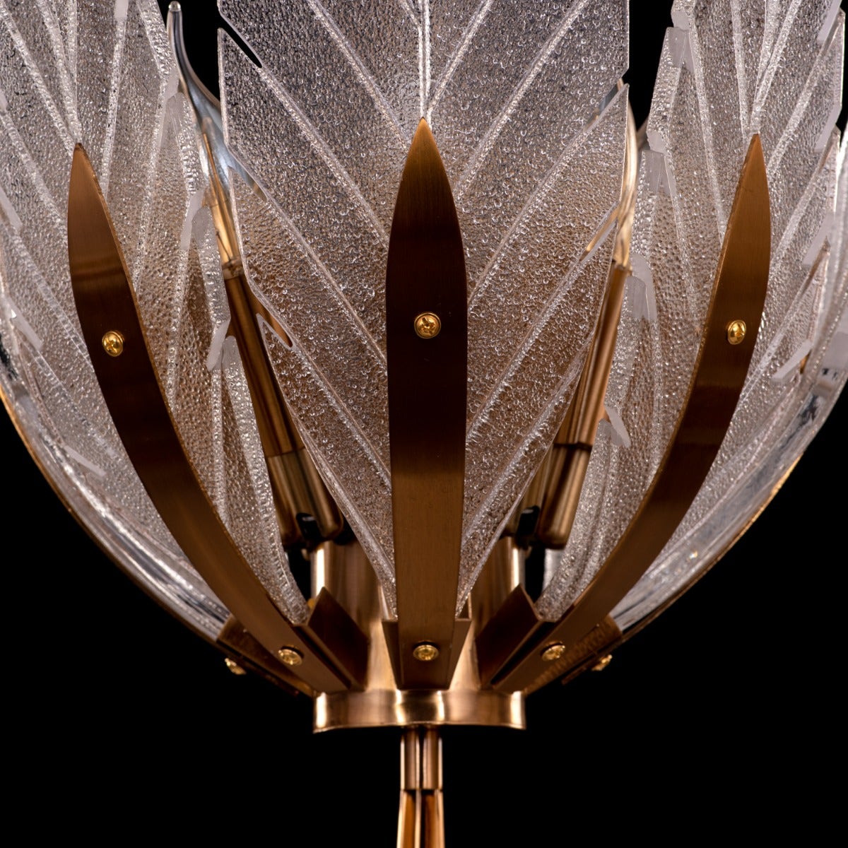 Trance (Small, Gold) Glass Chandelier