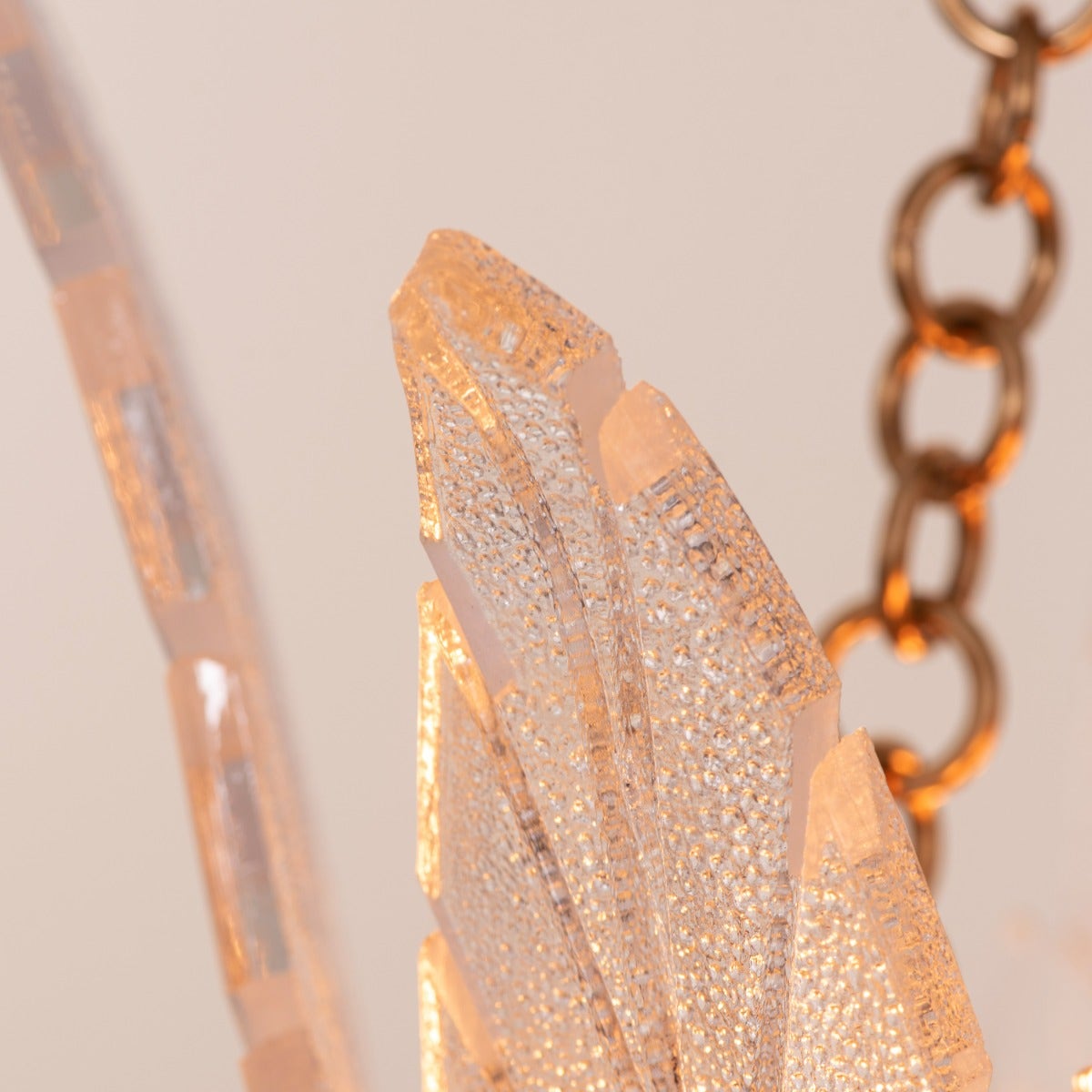 Trance (Small, Gold) Glass Chandelier