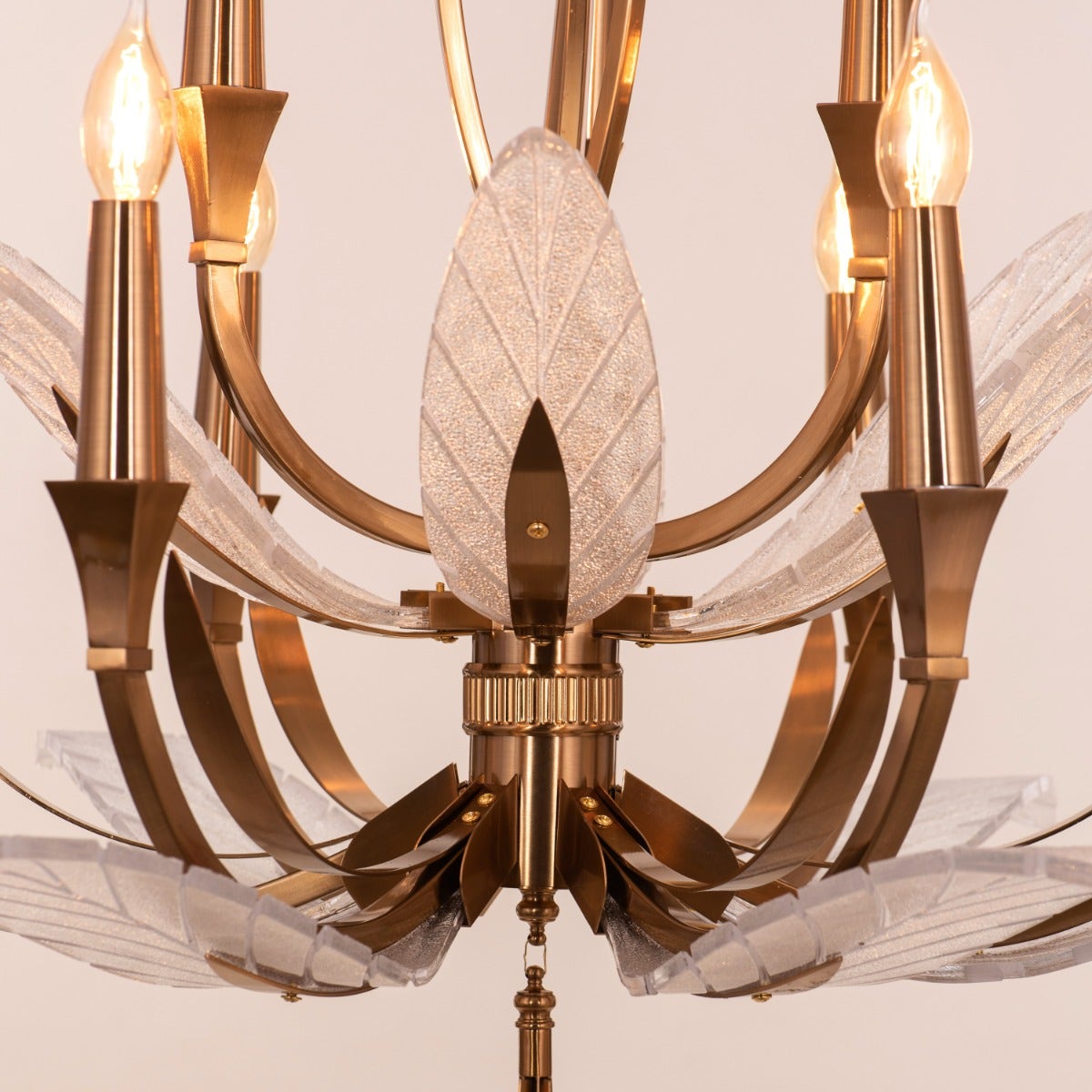 Trance (Medium, Gold) Glass Chandelier
