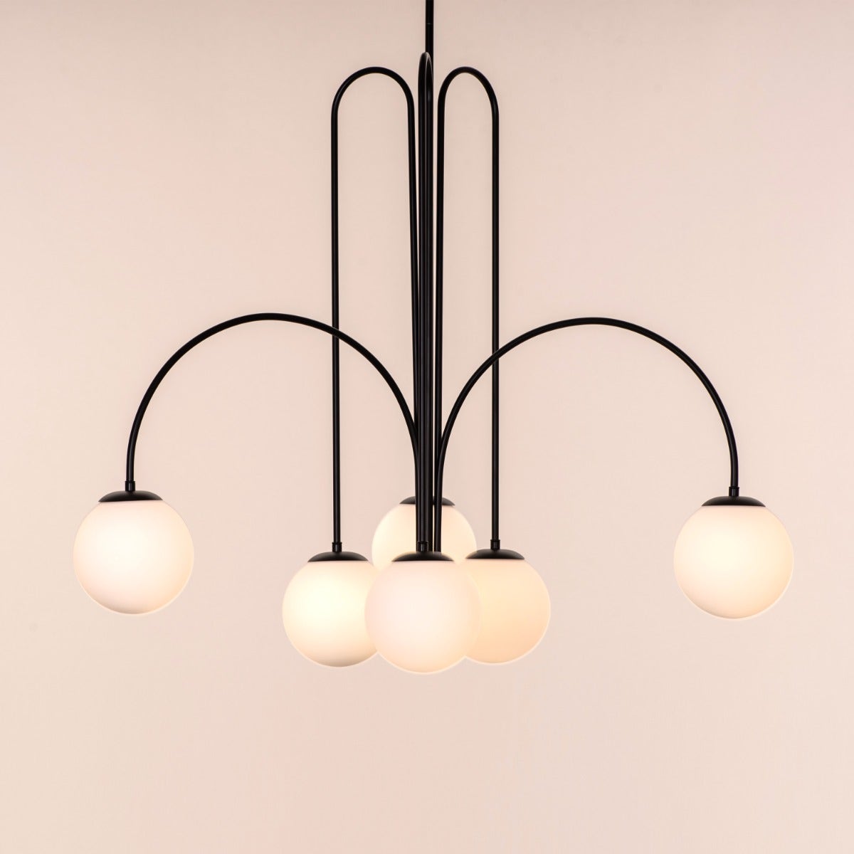 Forever Young (Large, Black, Dimmable LED with Remote Control) Chandelier