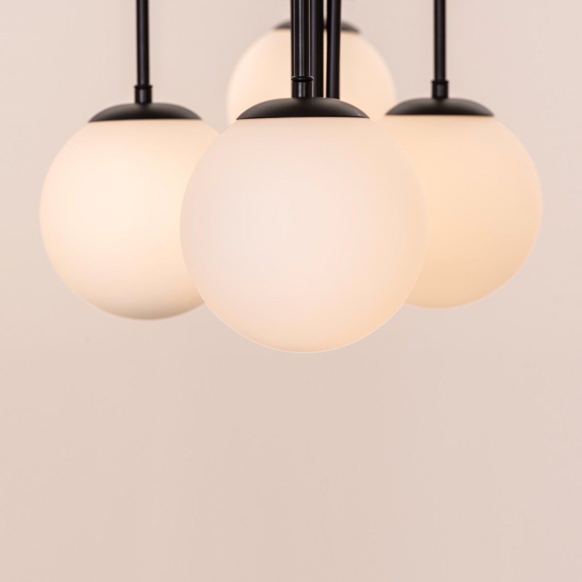 Forever Young (Large, Black, Dimmable LED with Remote Control) Chandelier