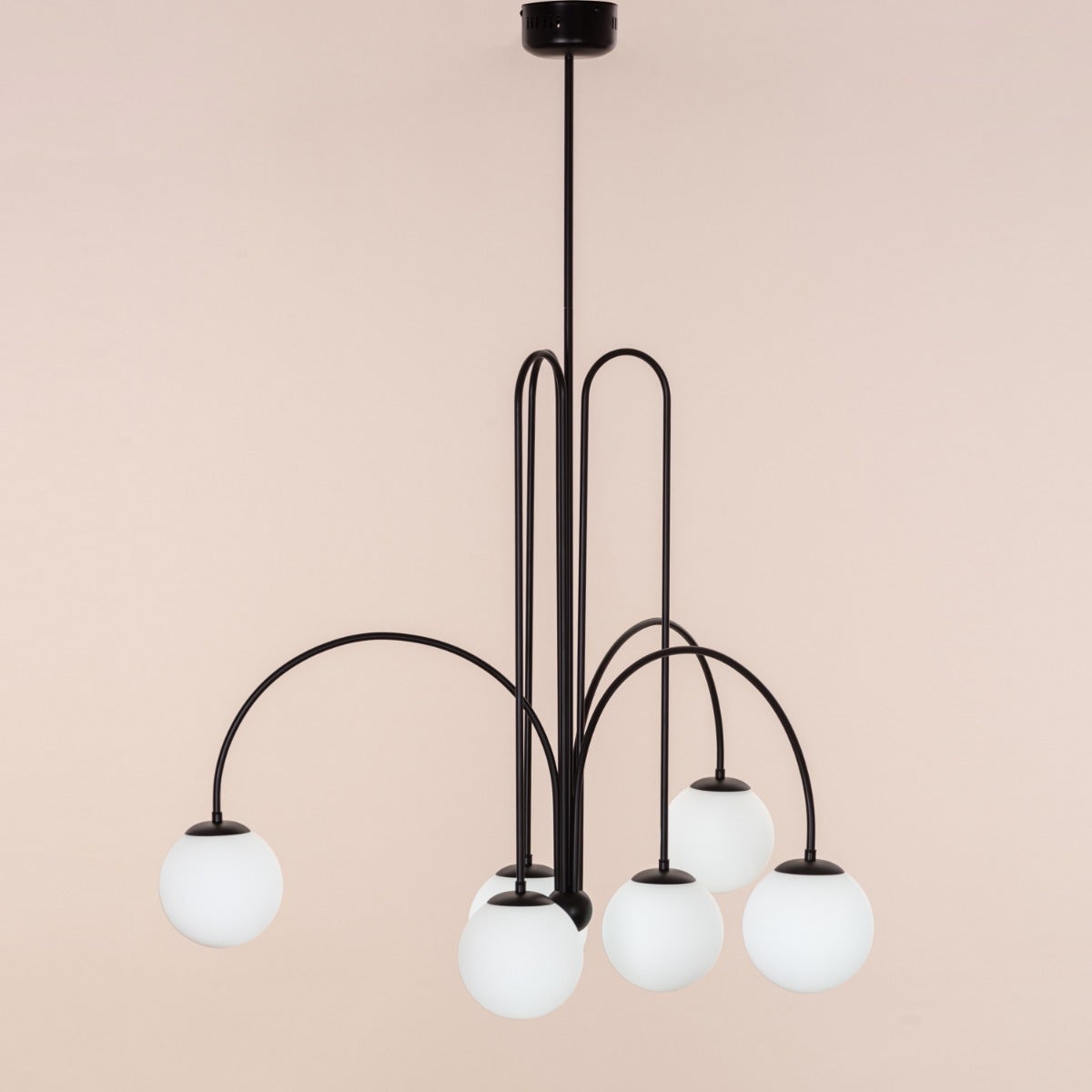 Forever Young (Large, Black, Dimmable LED with Remote Control) Chandelier