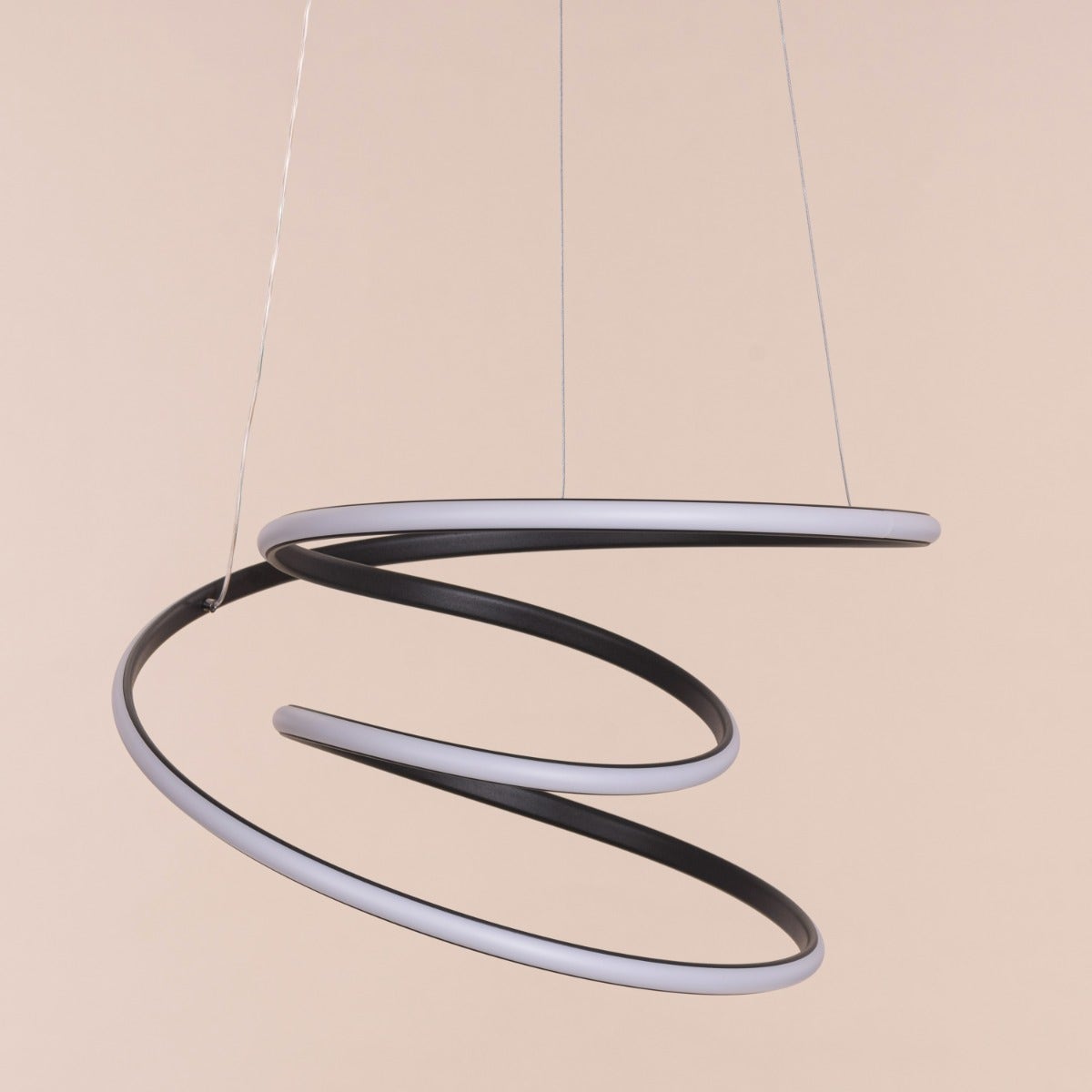 Sleepover (Small, Black, Dimmable LED with Remote Control) Chandelier