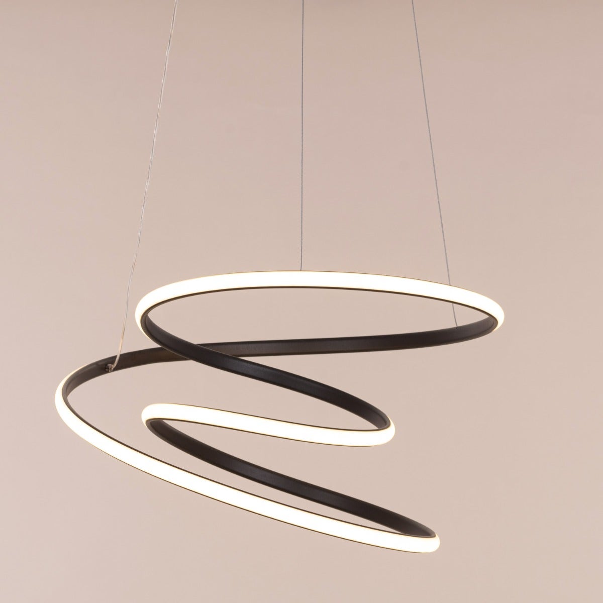 Sleepover (Small, Black, Dimmable LED with Remote Control) Chandelier