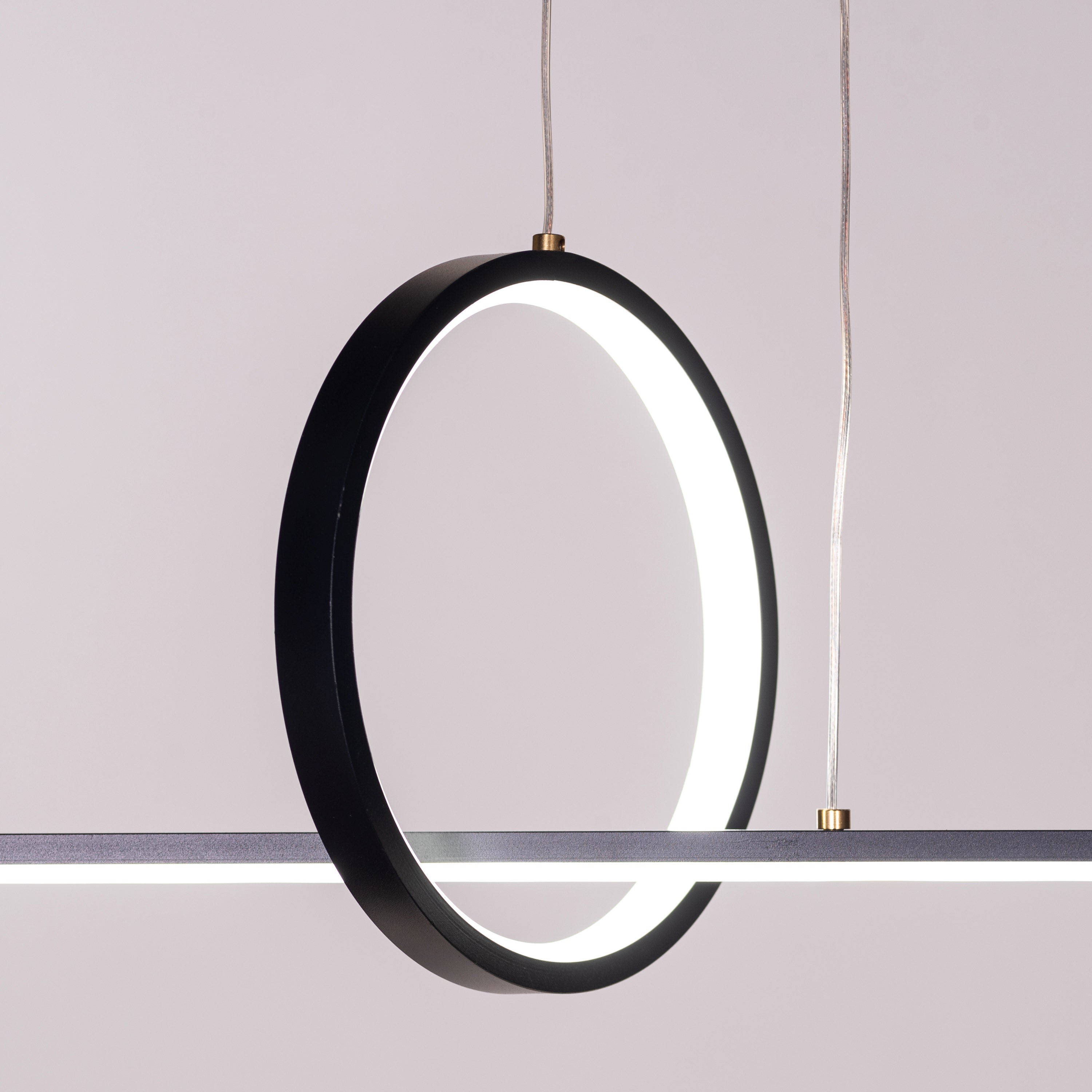 End The Chase (Large, Black, Dimmable LED with Remote Control) Chandelier