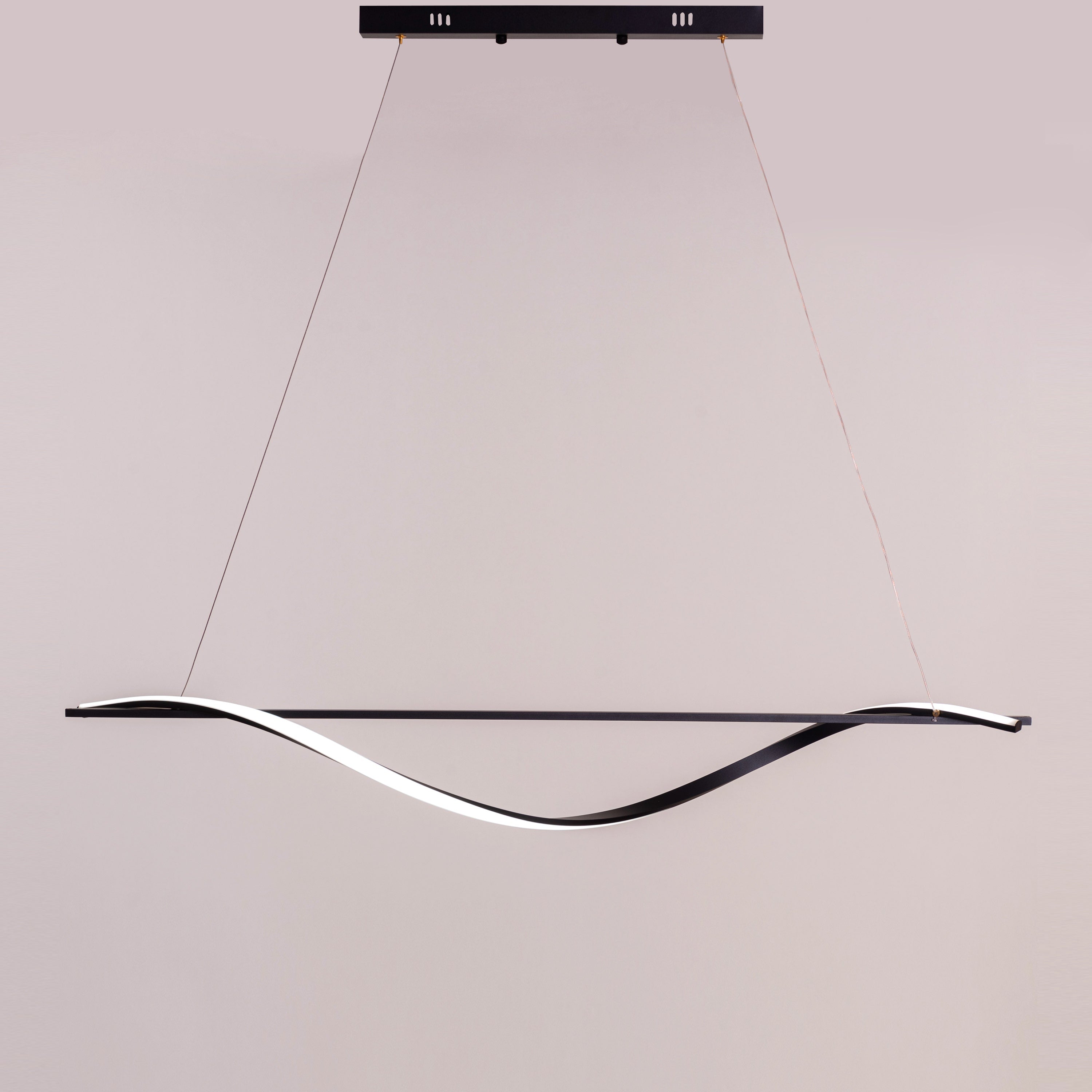 Cheat Sheet (Large, Black, Dimmable LED with Remote Control) Chandelier