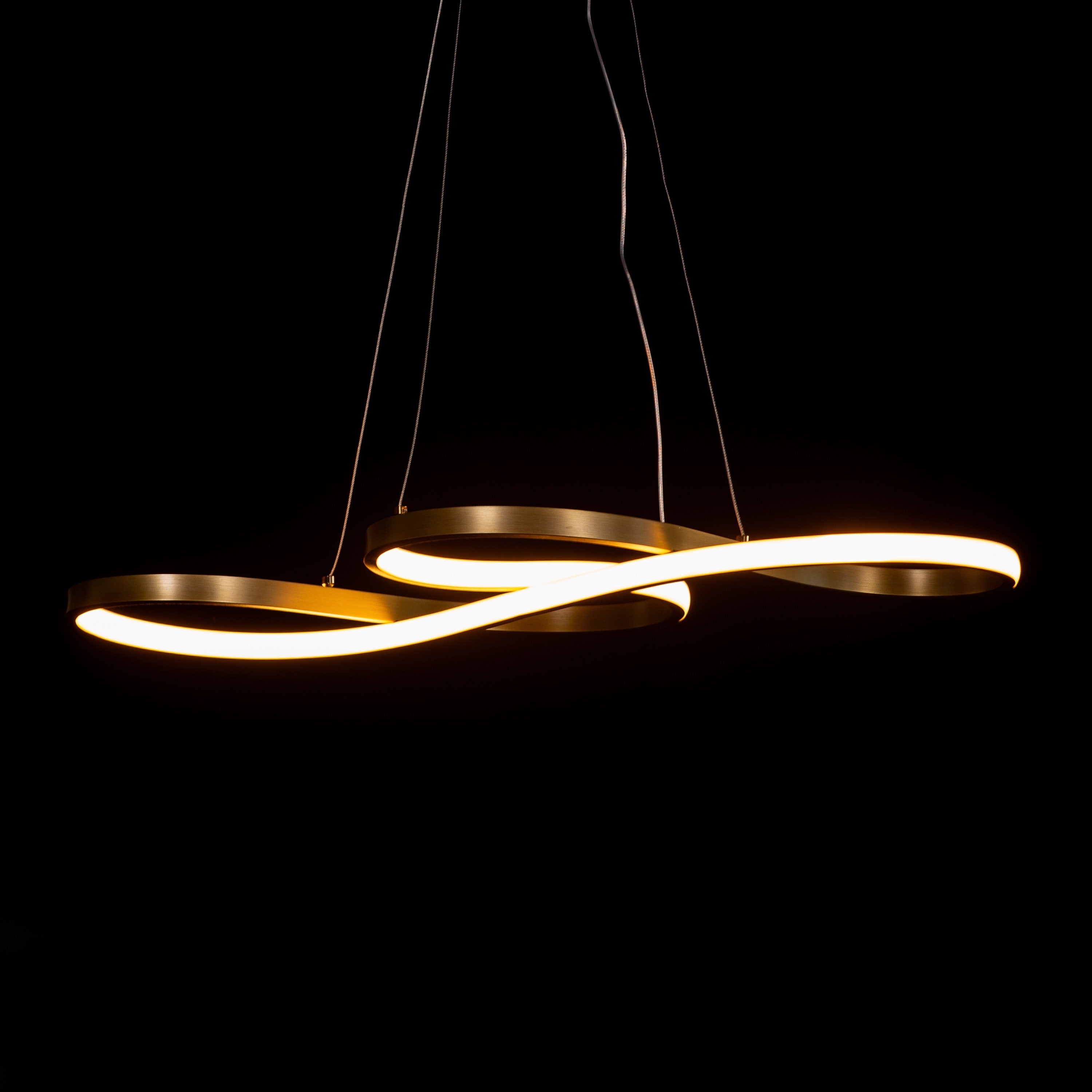 Dive Right In (Medium, Gold, Dimmable LED with Remote Control) Chandelier