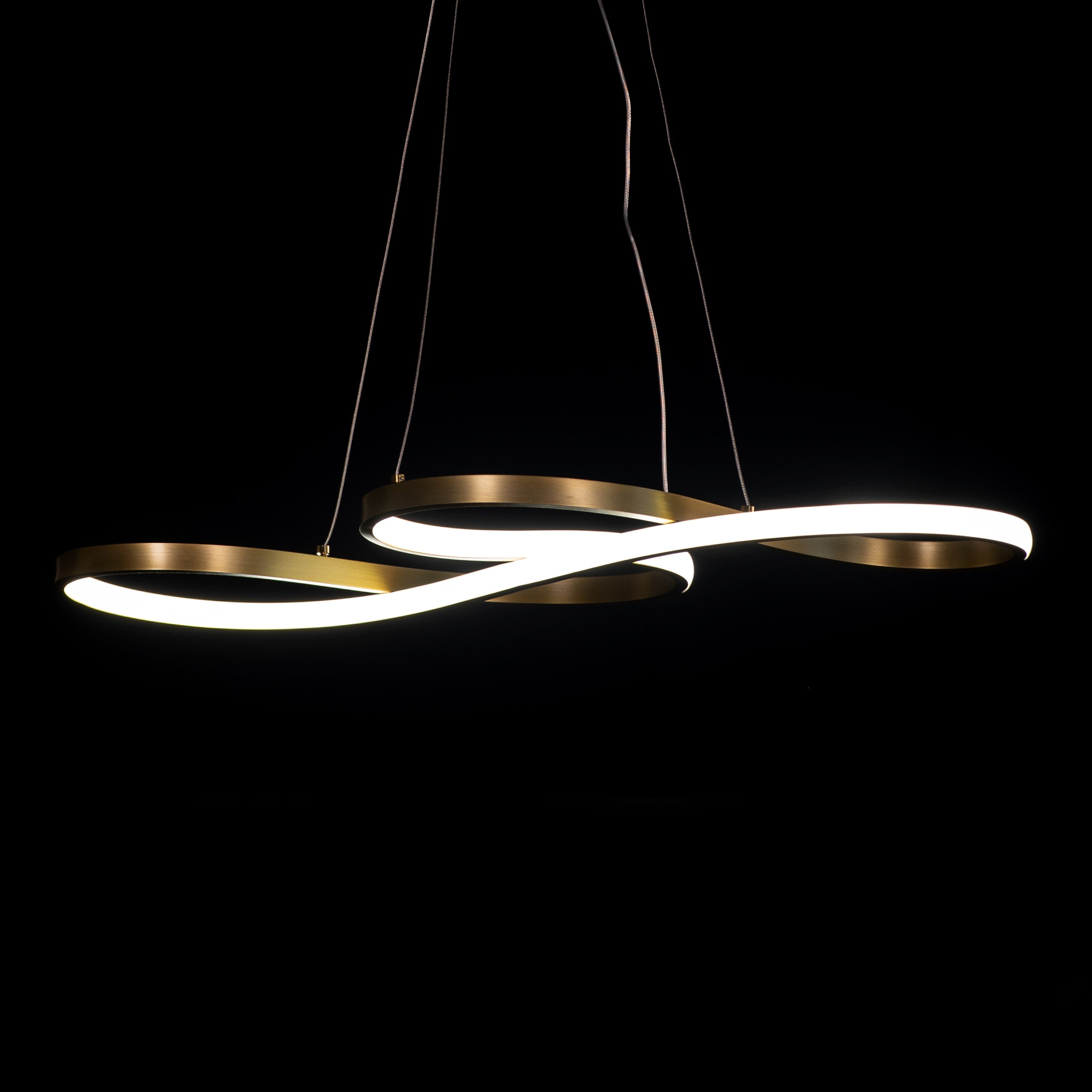 Dive Right In (Medium, Gold, Dimmable LED with Remote Control) Chandelier