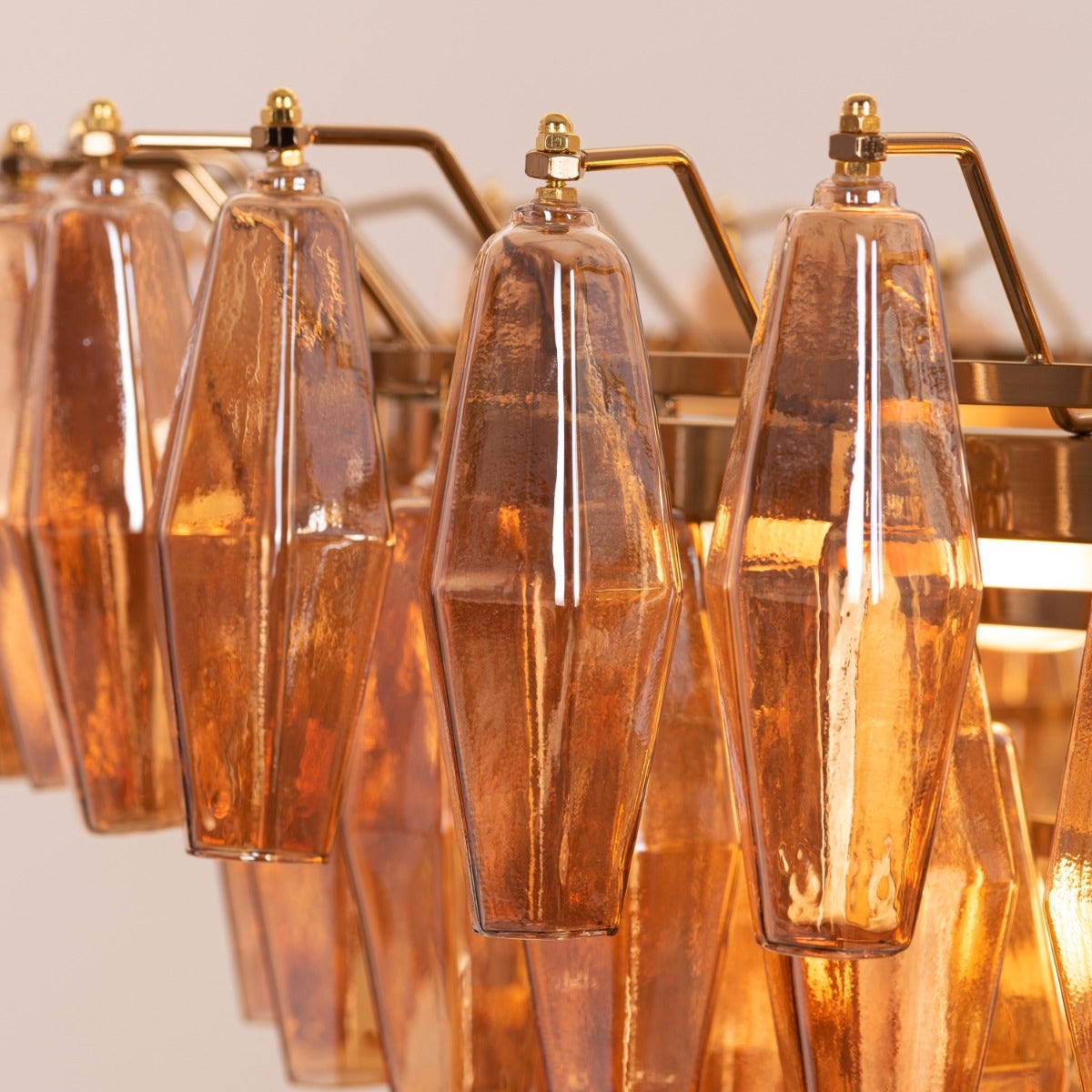 Starry Skies (Medium, Amber) Crystal Chandelier