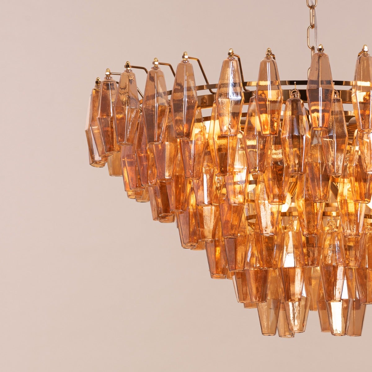 Starry Skies (Medium, Amber) Crystal Chandelier