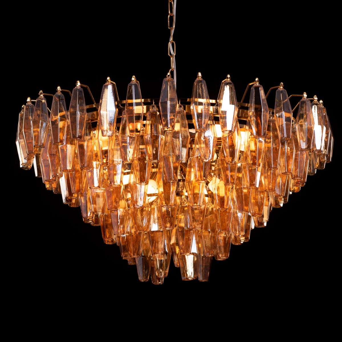 Starry Skies (Medium, Amber) Crystal Chandelier