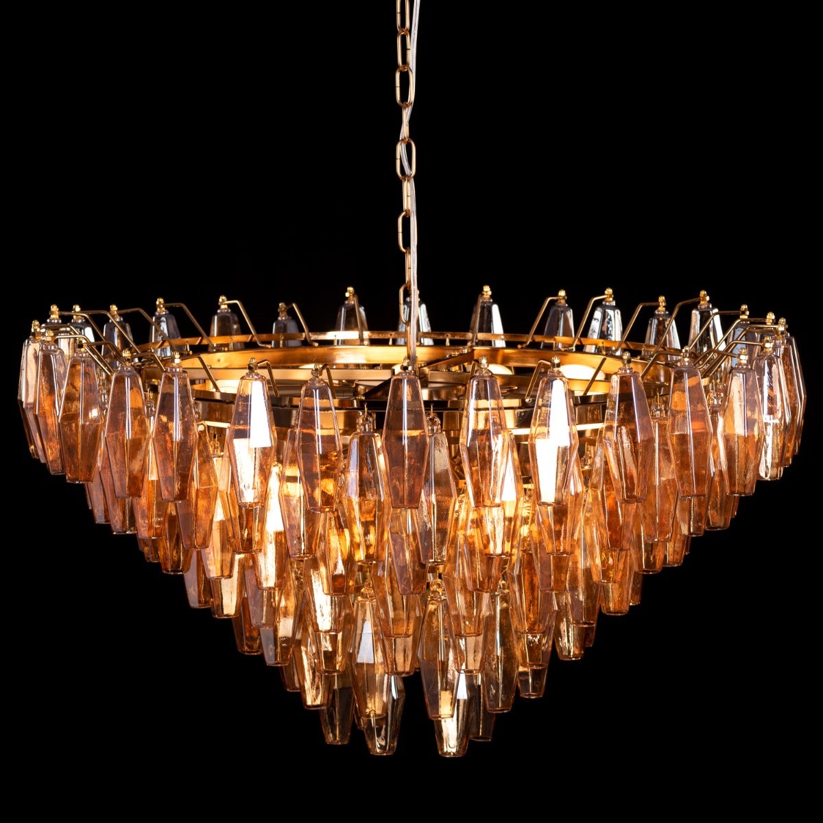 Starry Skies (Medium, Amber) Crystal Chandelier