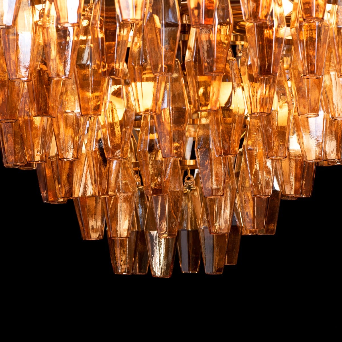 Starry Skies (Medium, Amber) Crystal Chandelier