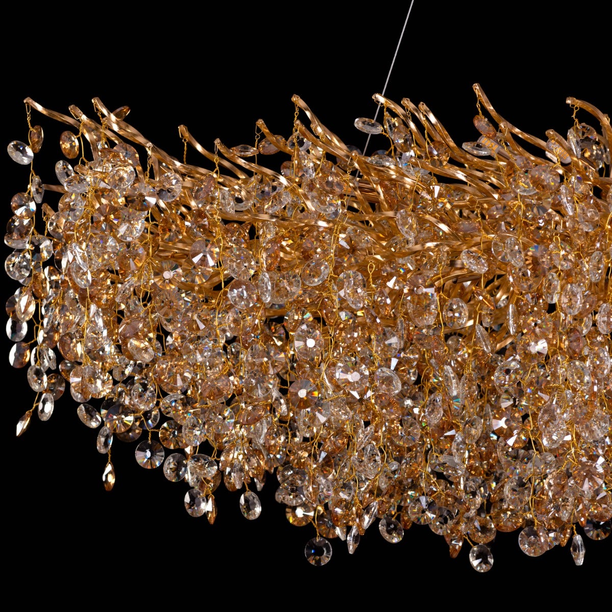 You Said Forever (Large, Gold) Crystal Chandelier