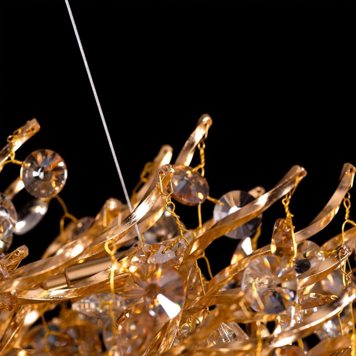 You Said Forever (Large, Gold) Crystal Chandelier