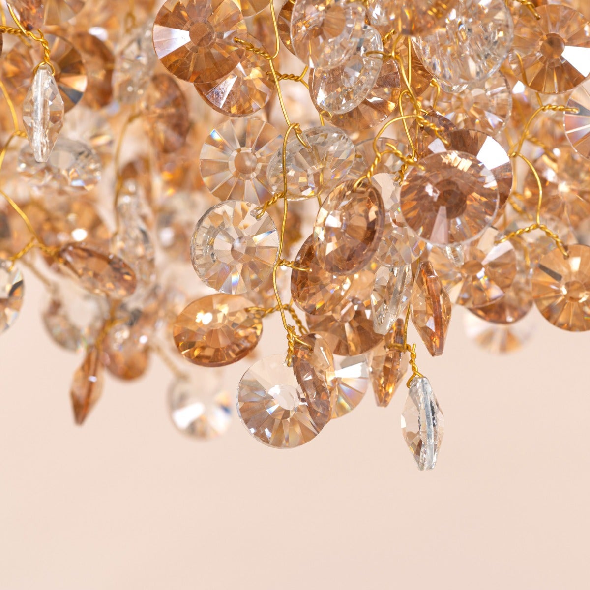 You Said Forever (Large, Gold) Crystal Chandelier