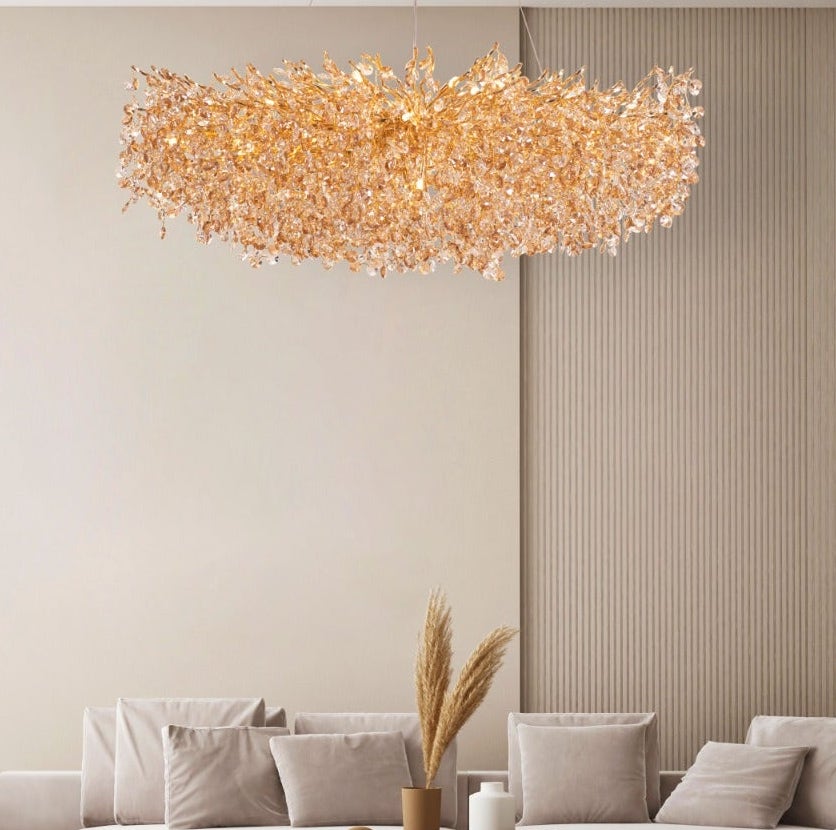 You Said Forever (Large, Gold) Crystal Chandelier