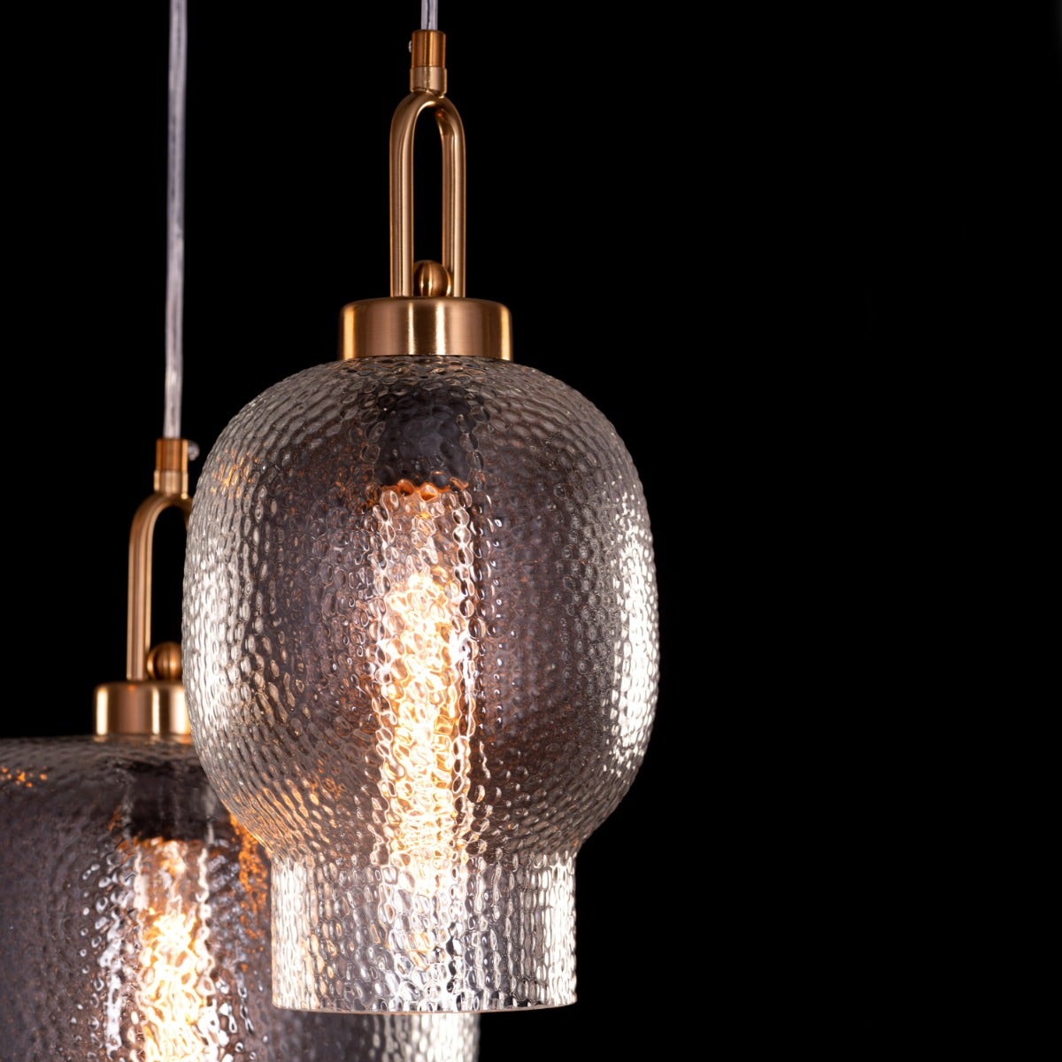 Take Me Traveling (Small, Gold) Glass Chandelier