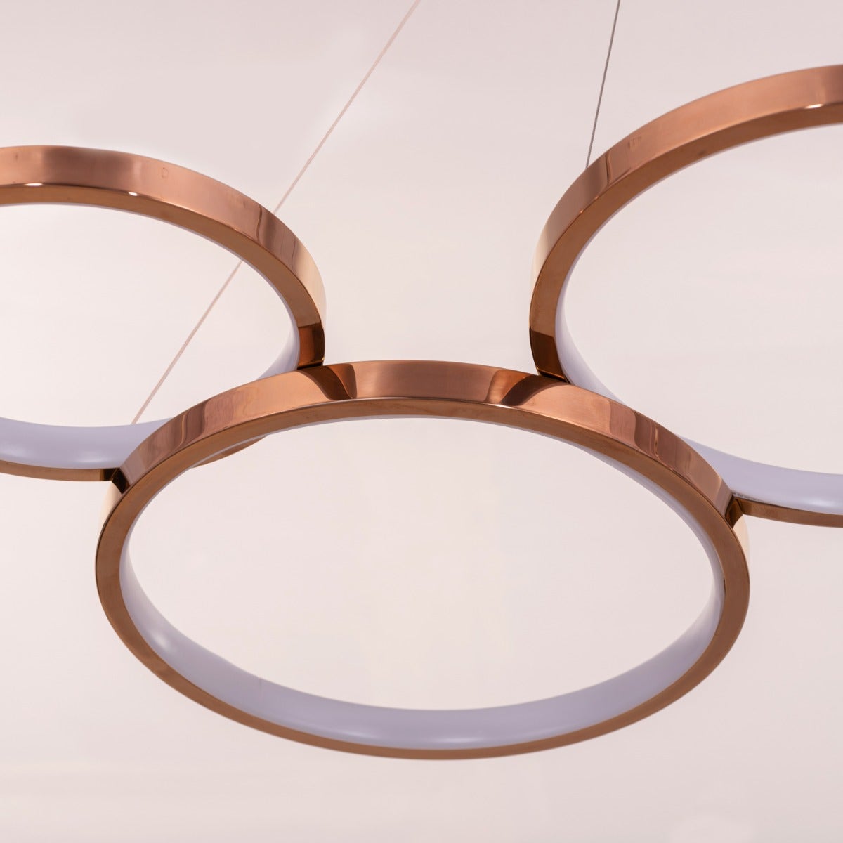 Agency Rose (Large, Rose Gold, Dimmable LED with Remote Control) Chandelier