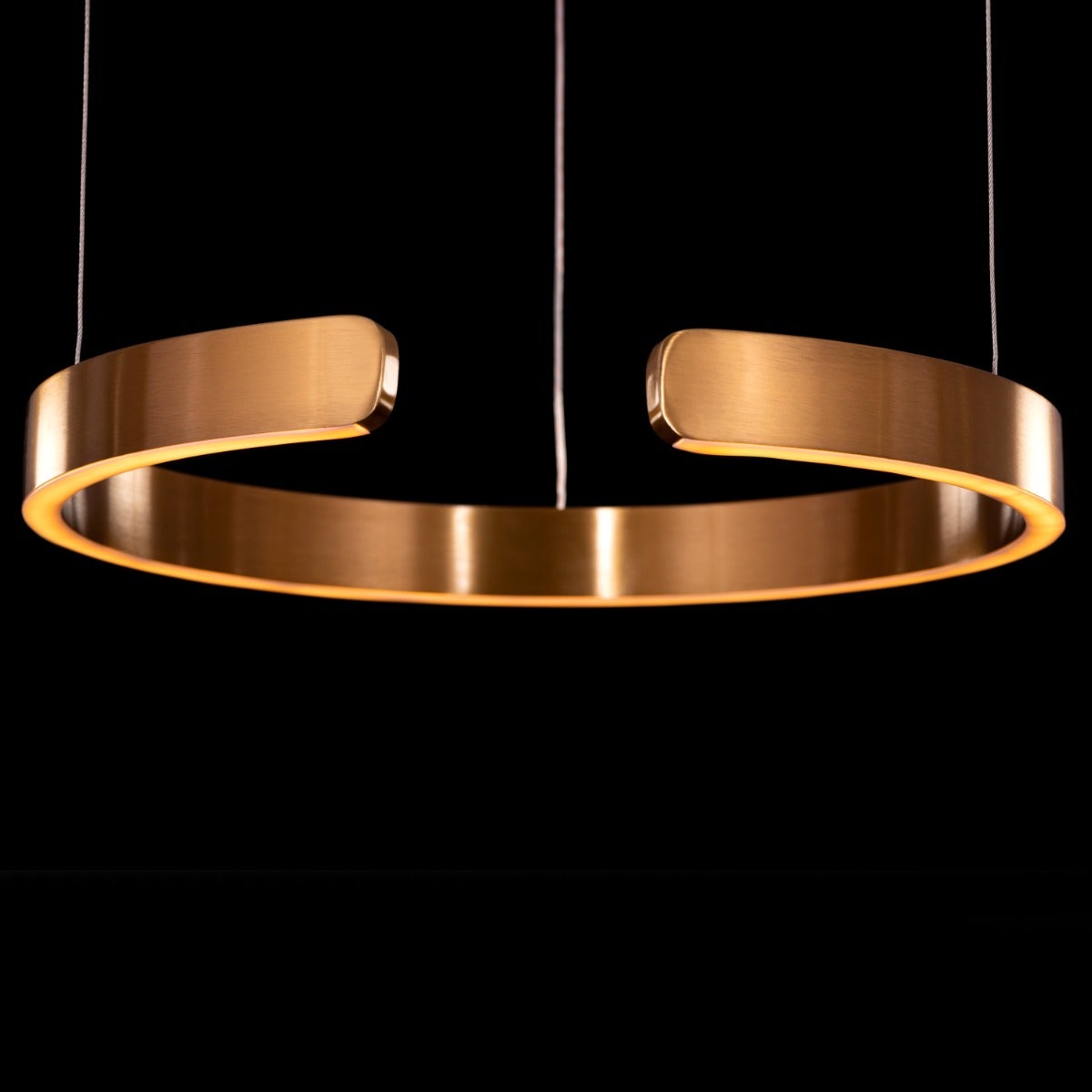 Passing Through (Small, Gold, Dimmable LED with Remote Control) Chandelier