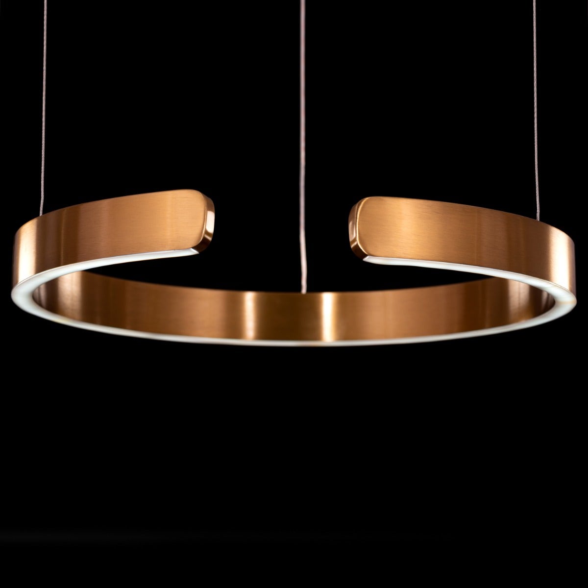 Passing Through (Small, Gold, Dimmable LED with Remote Control) Chandelier