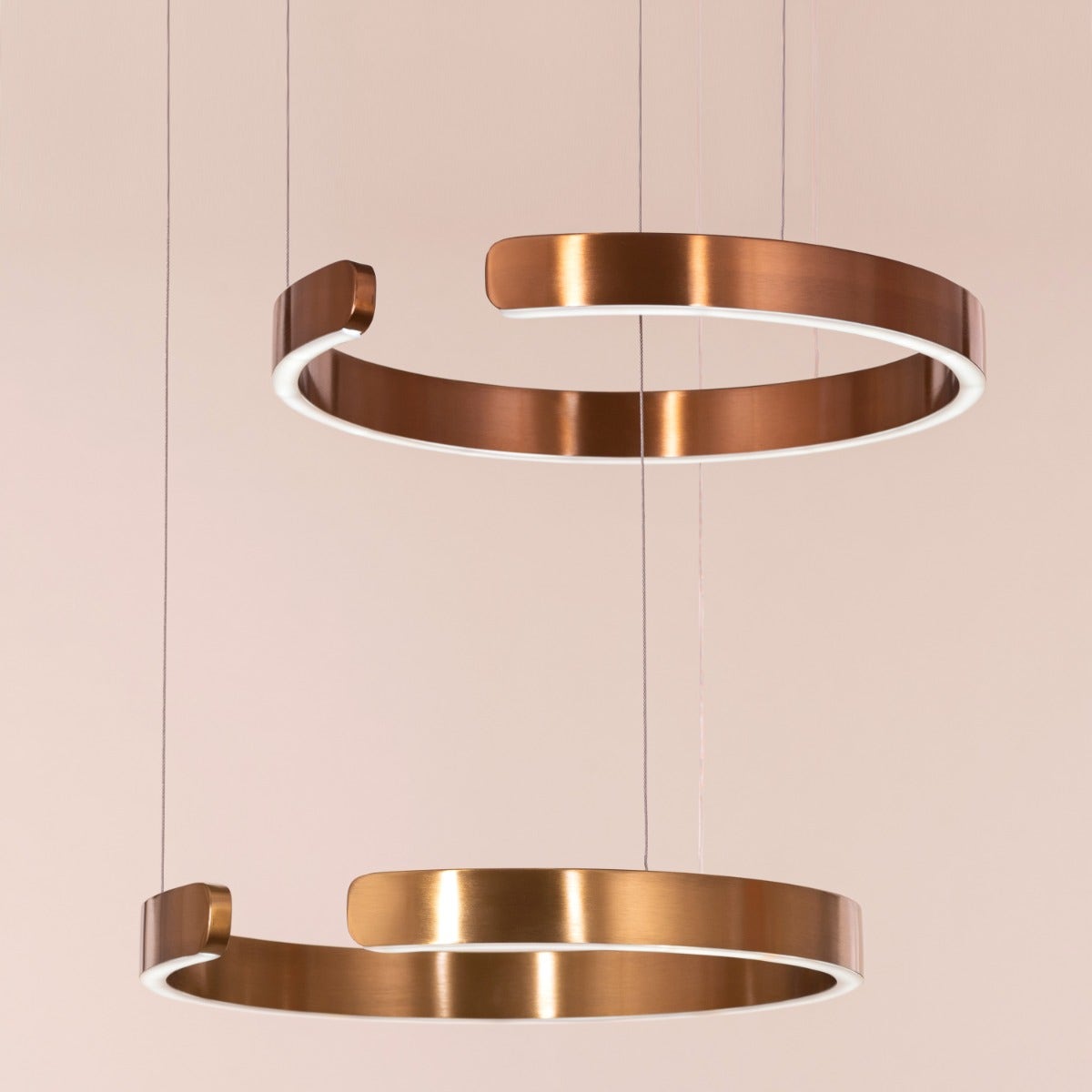 Passing Through (Small, Gold, Dimmable LED with Remote Control) Chandelier