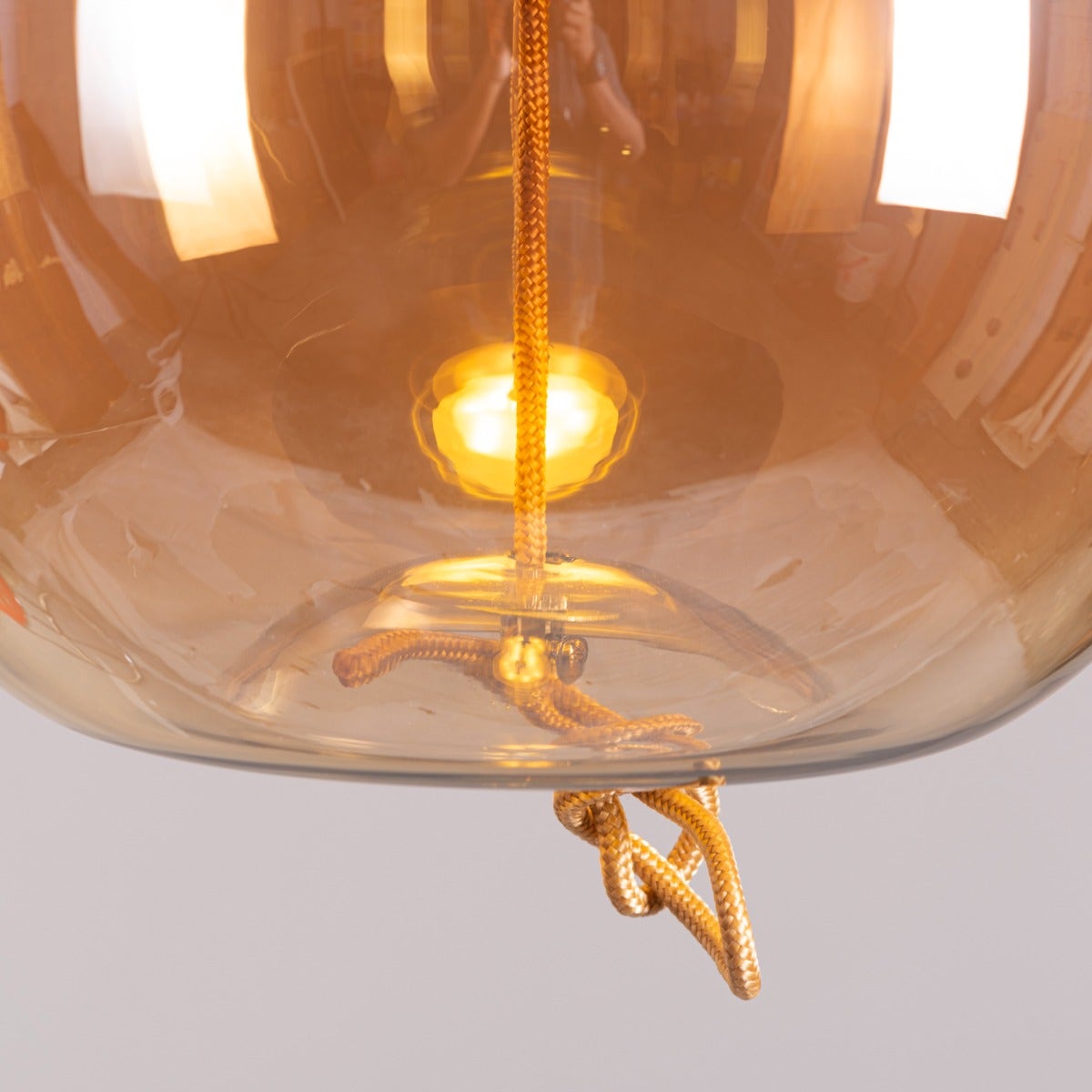 Motivation (Amber, Built-In LED) Glass Pendant Light