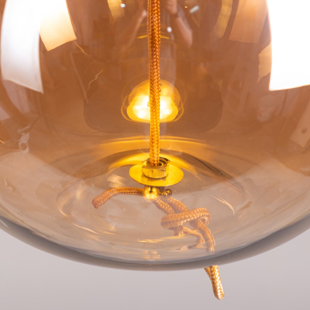 Motivation (Amber, Built-In LED) Glass Pendant Light