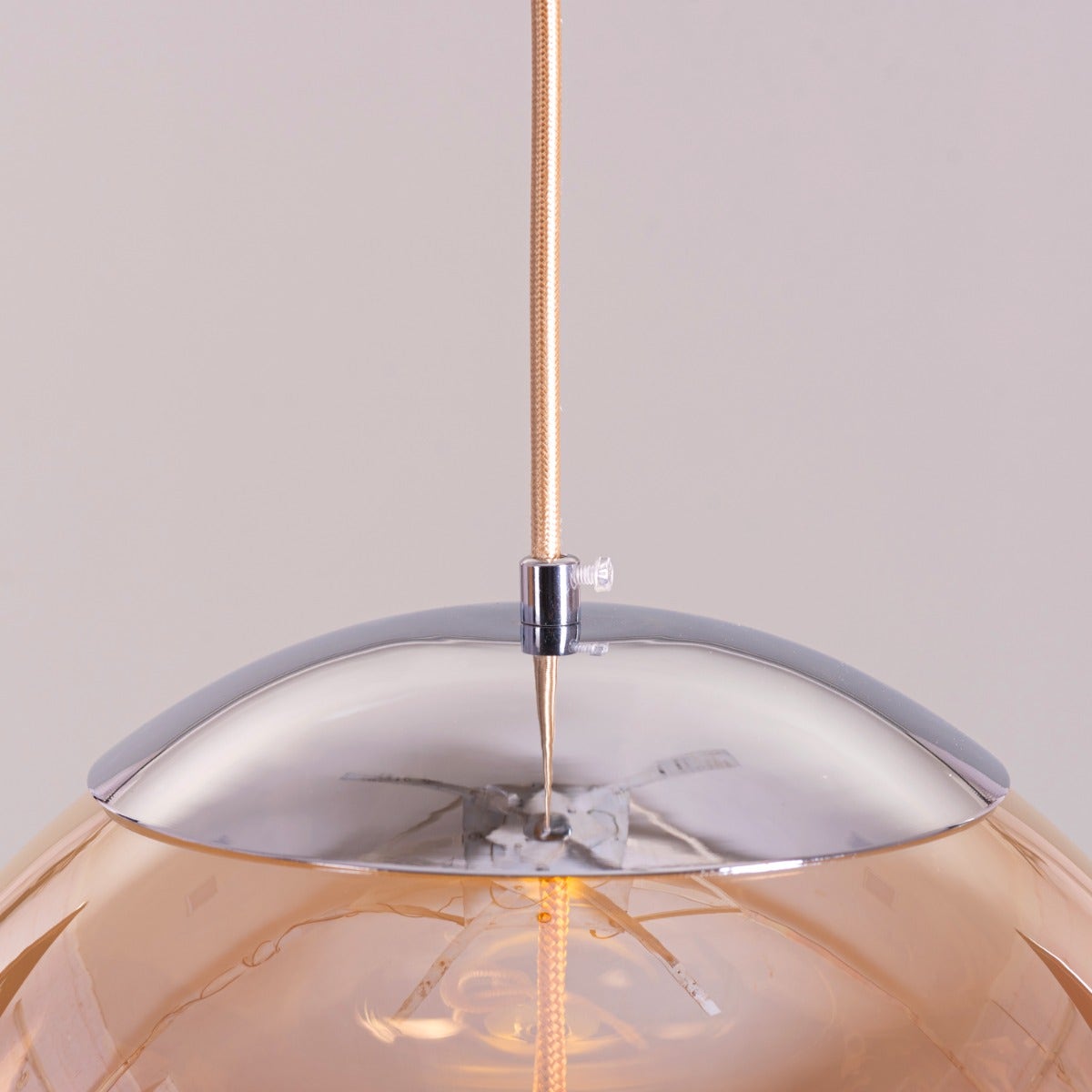 Motivation (Amber, Built-In LED) Glass Pendant Light