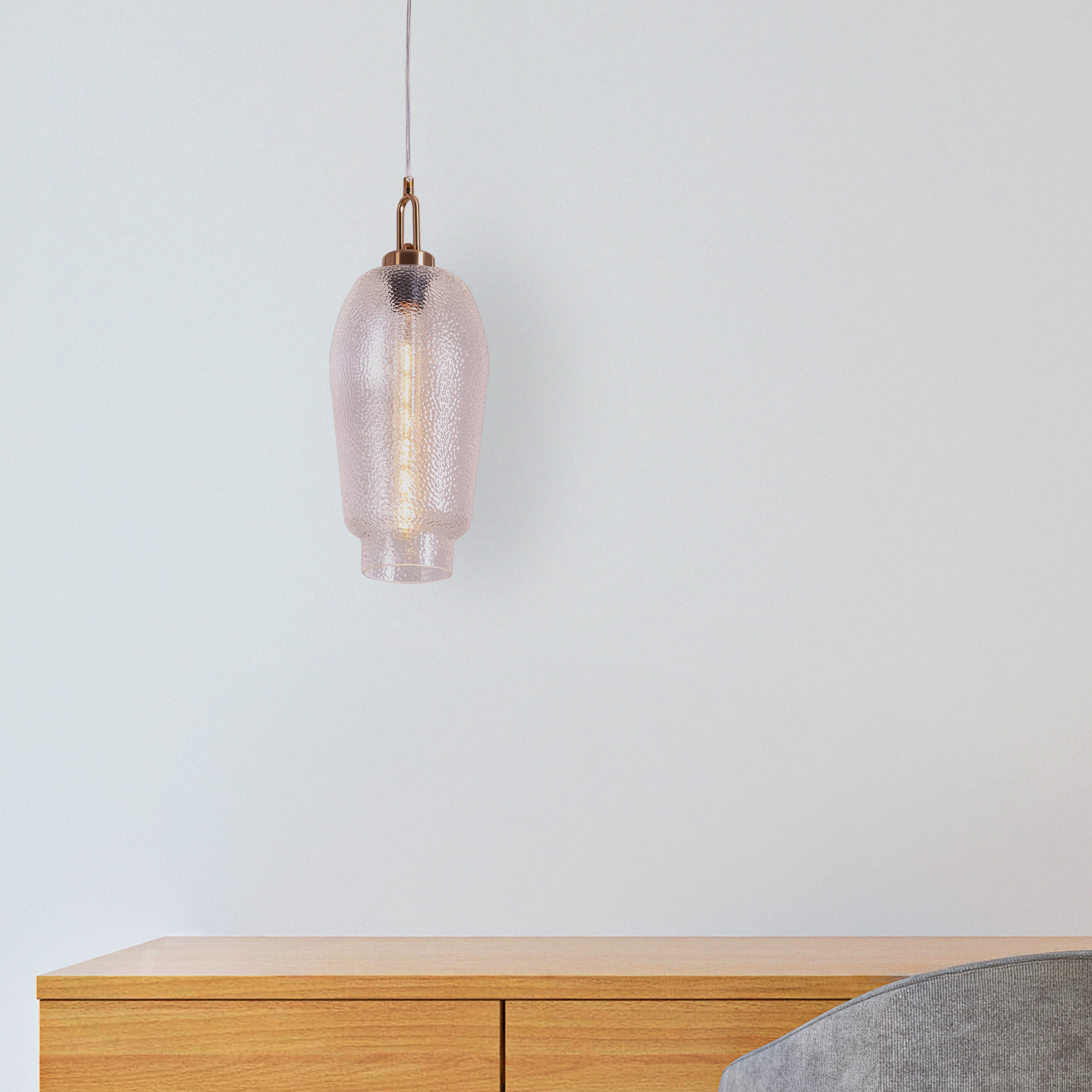 Take Me Traveling (Long) Bubble Glass Pendant Light
