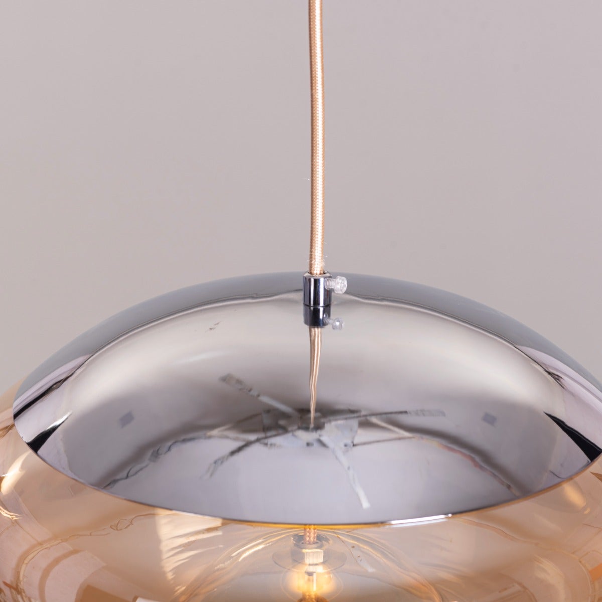 Change To Grow (Amber, Built-In LED) Glass Pendant Light