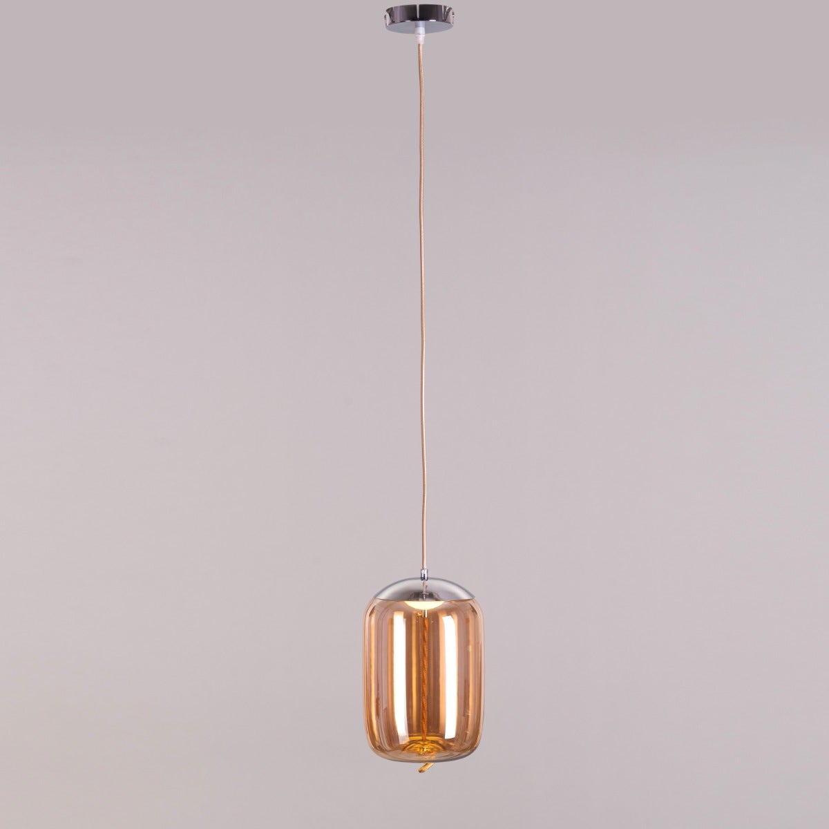 Trust Yourself (Amber, Built-In LED) Glass Pendant Light