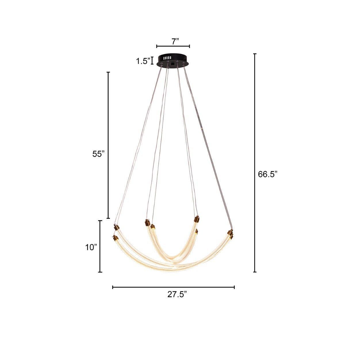 Quick Fix (Dimmable LED with Remote Control) Chandelier