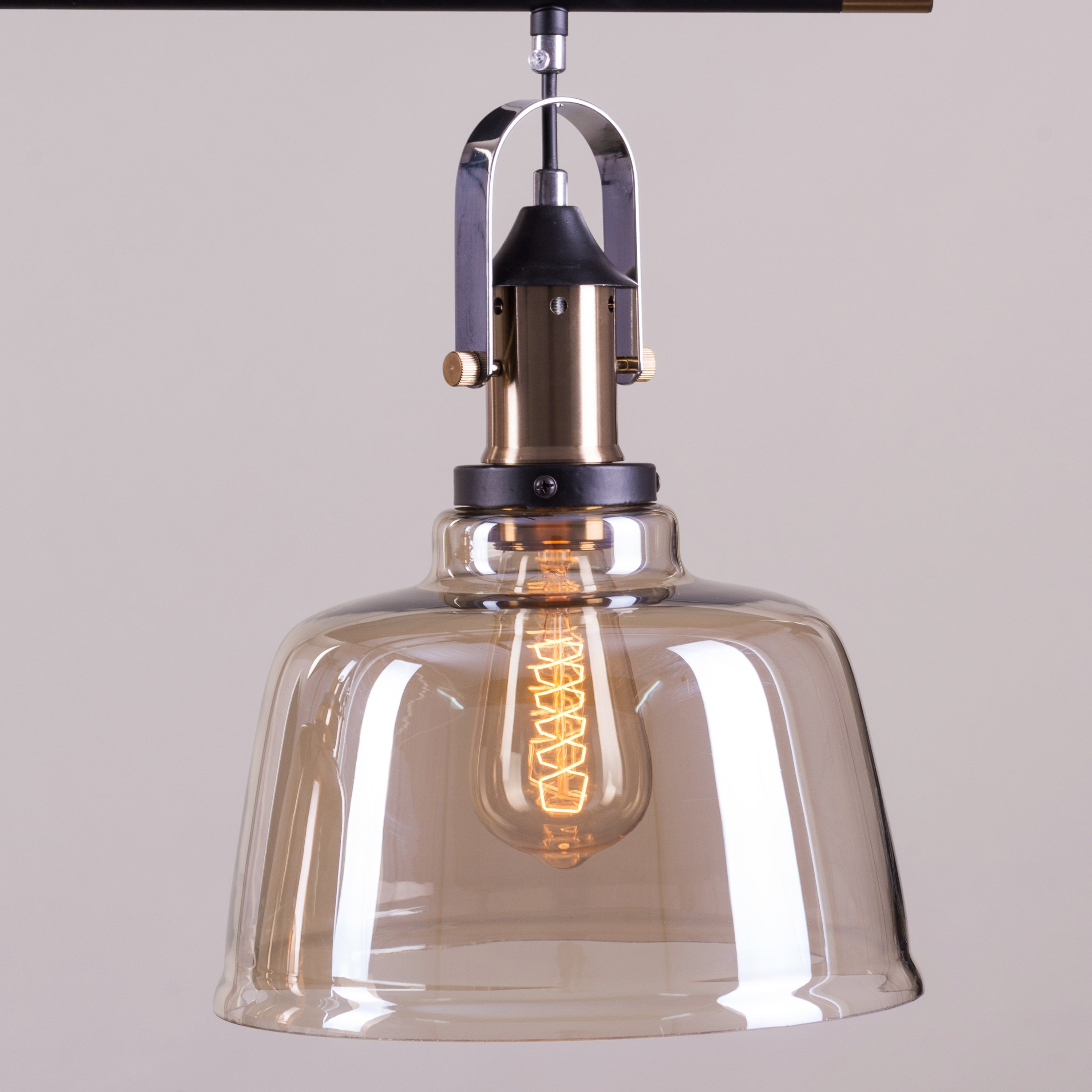 Royal Tea (Smokey Grey, Copper, Amber) Glass Chandelier