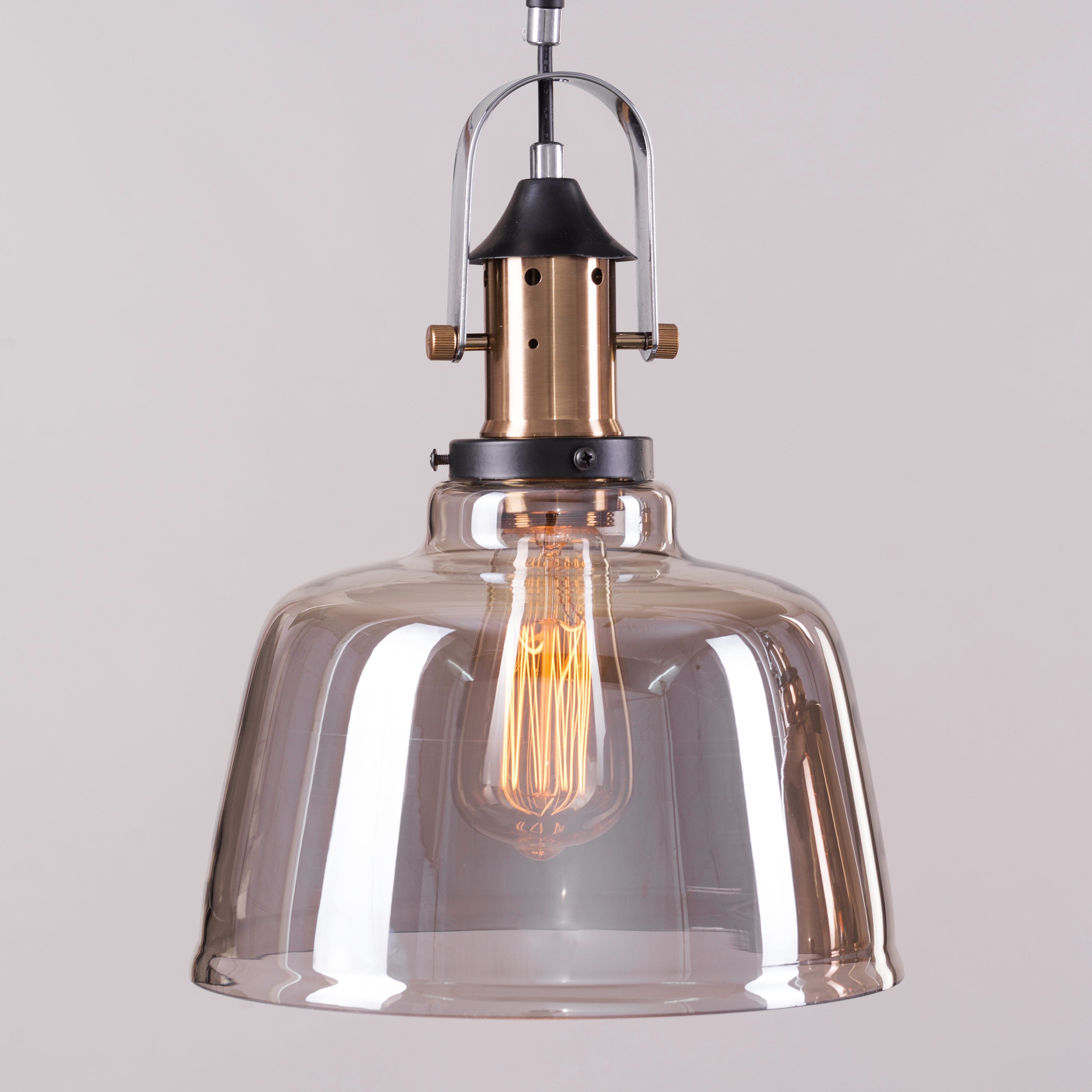 Royal Tea (Smokey Grey, Copper, Amber) Glass Chandelier