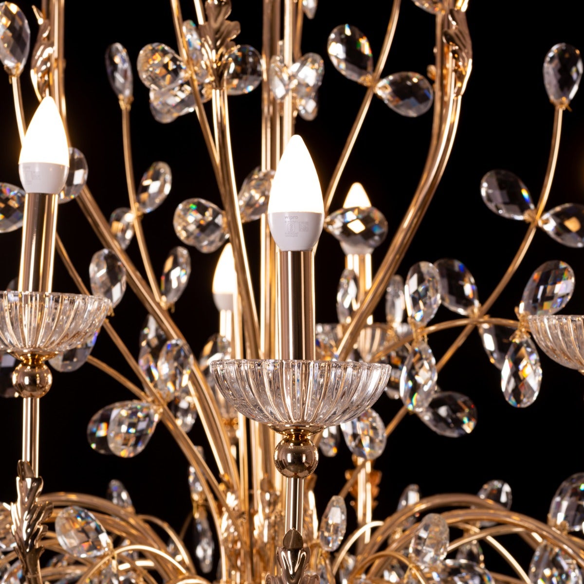 Juliet To Your Romeo (Large, Gold) Crystal Chandelier