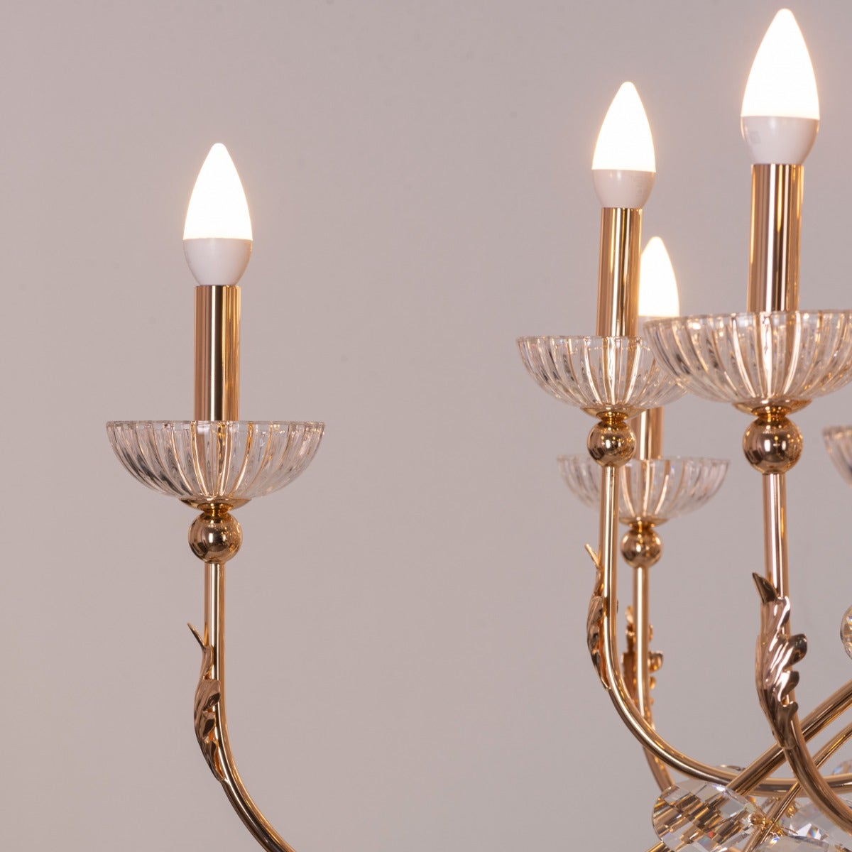 Juliet To Your Romeo (Large, Gold) Crystal Chandelier