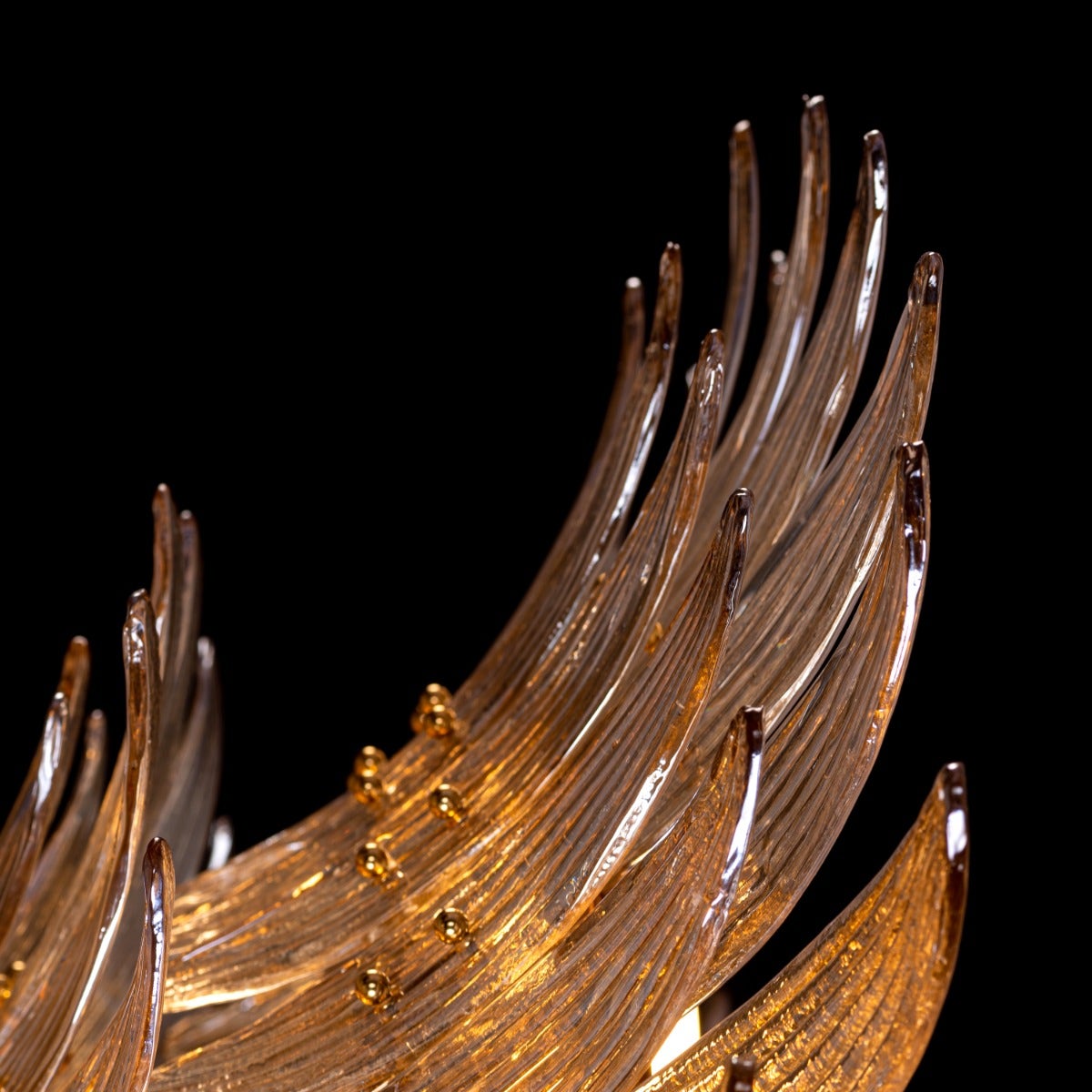 Land This Plane (Large, Gold) Glass Chandelier