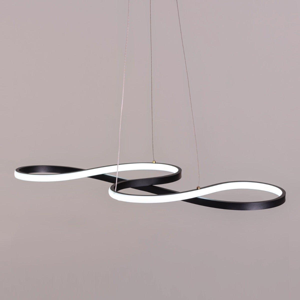 Dive Right In (Medium, Black, Dimmable LED with Remote Control) Chandelier