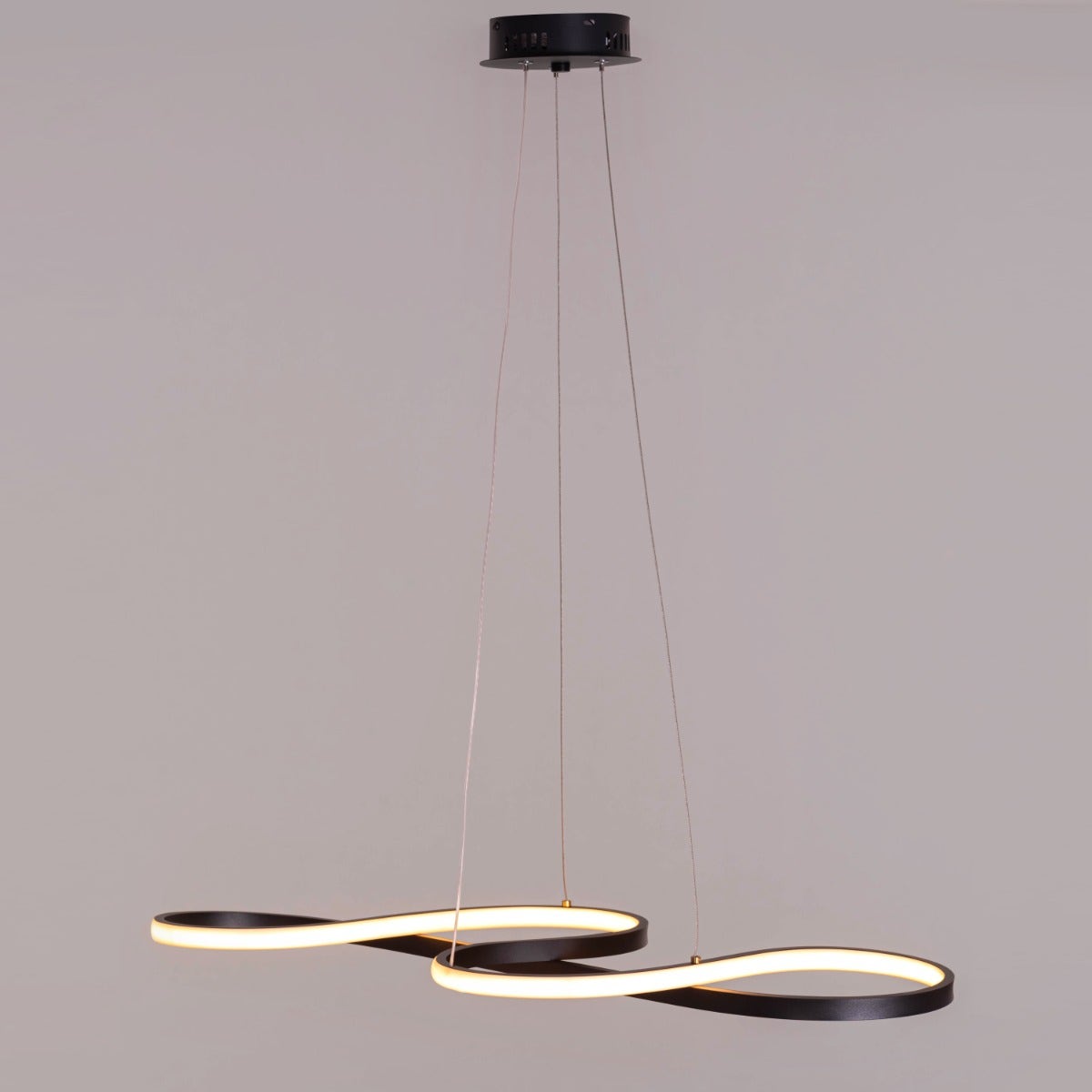 Dive Right In (Medium, Black, Dimmable LED with Remote Control) Chandelier