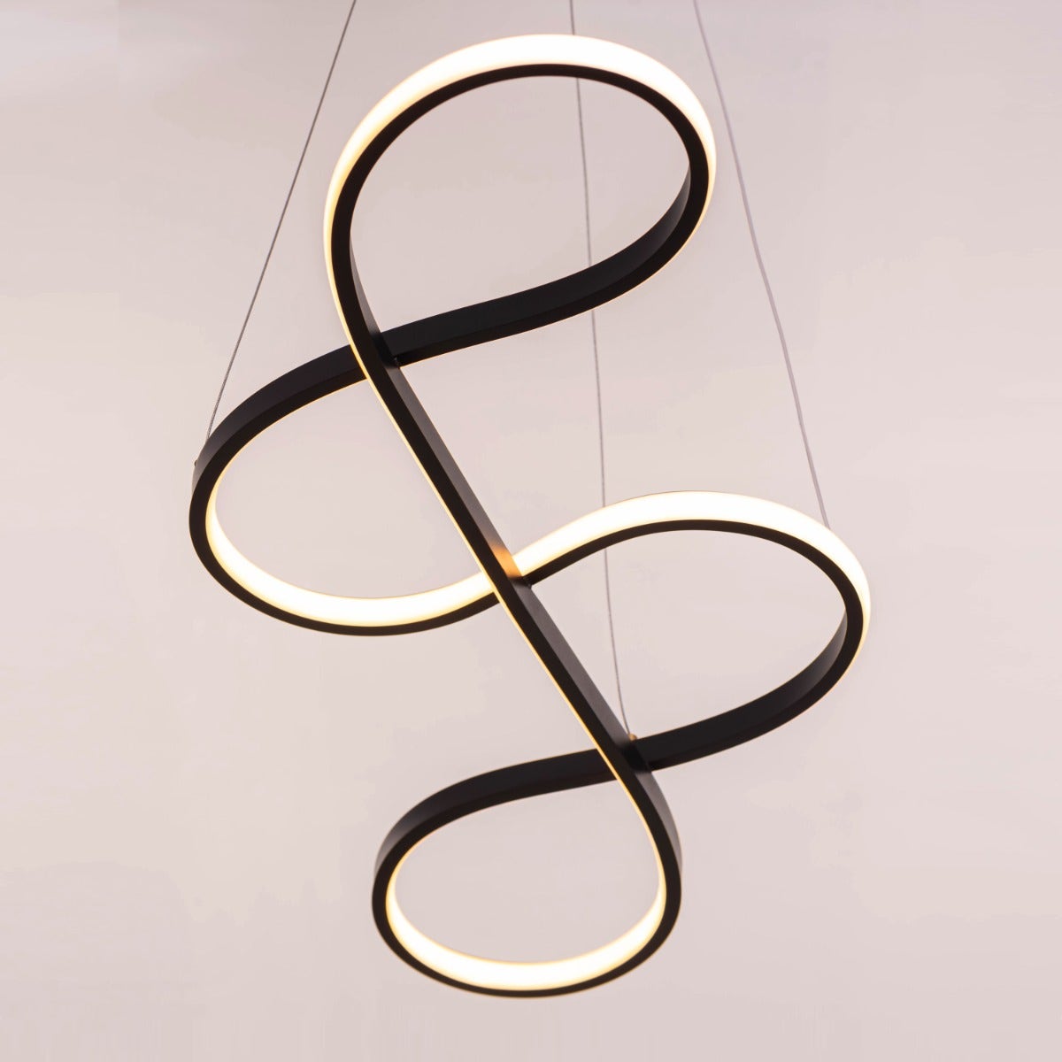 Dive Right In (Medium, Black, Dimmable LED with Remote Control) Chandelier