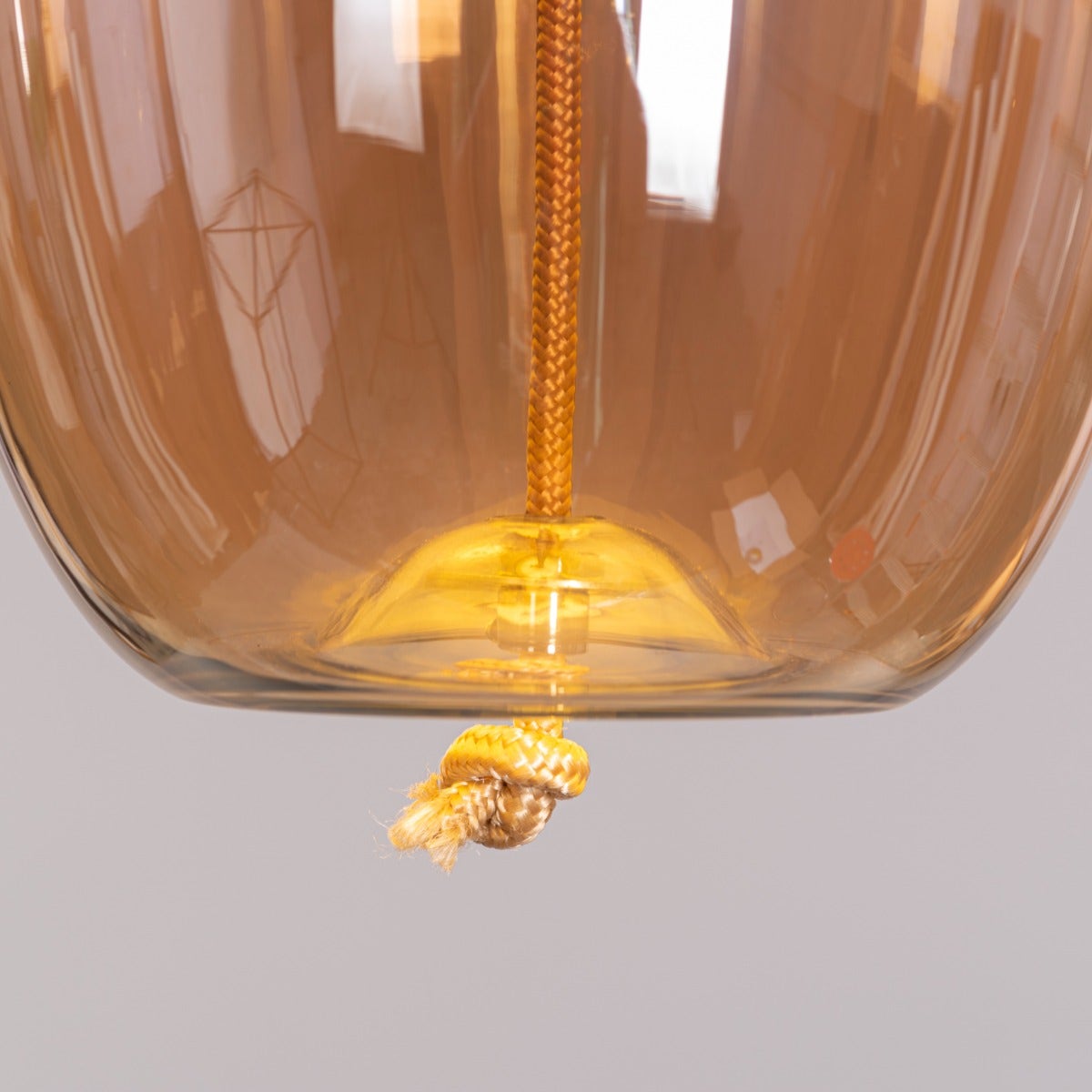 Feel The Feels (Amber, Built-In LED) Glass Pendant Light