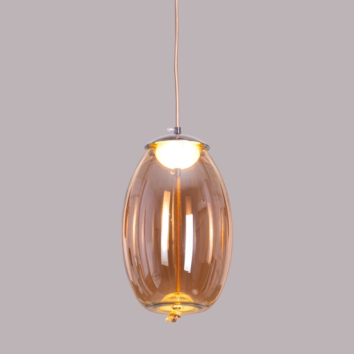 Feel The Feels (Amber, Built-In LED) Glass Pendant Light