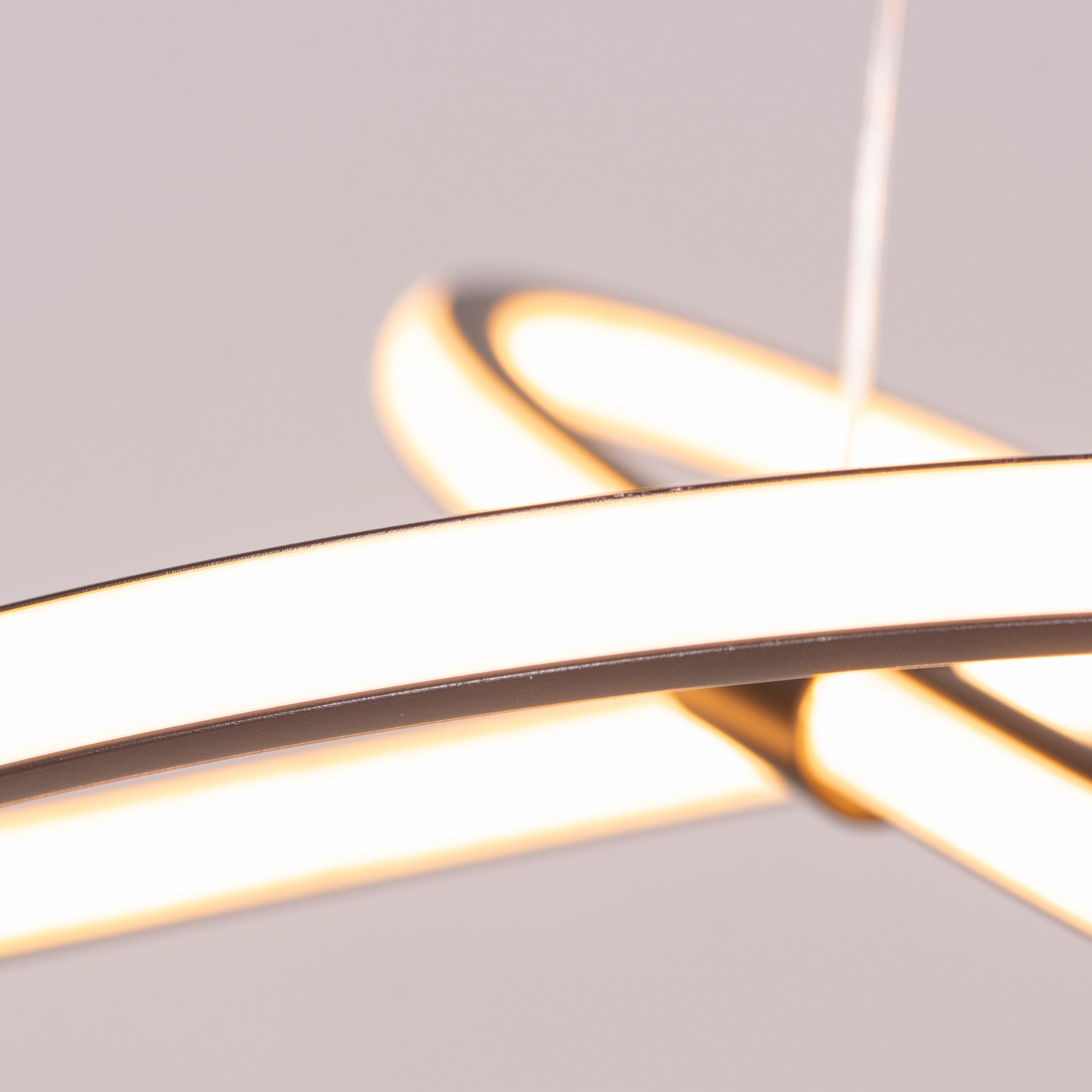 Twist Of Fate (Medium, Black, 3 Color Dimmable LED with Remote Control) Chandelier