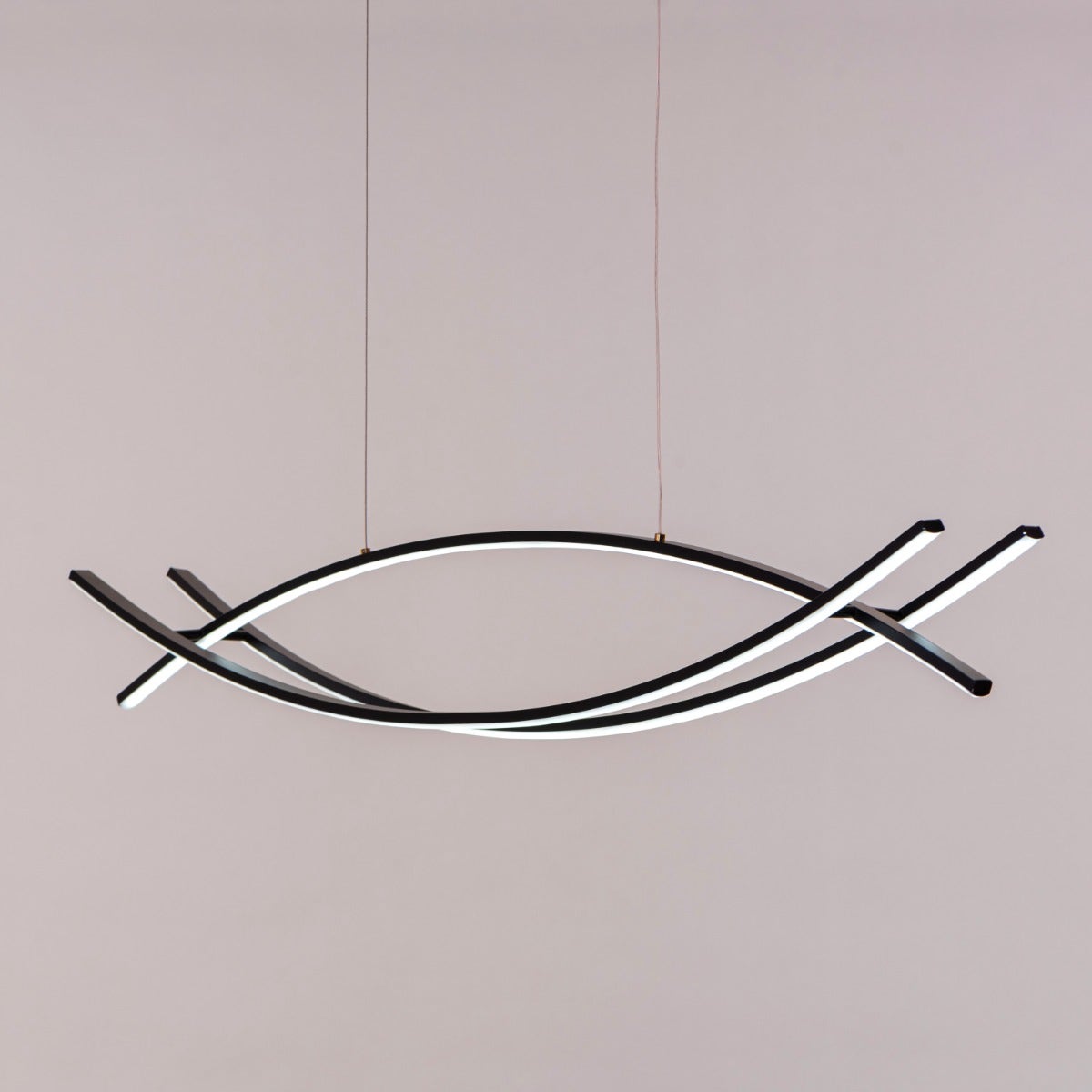 Believe In Me (Large, Black, 3 Color Dimmable LED with Remote Control) Chandelier