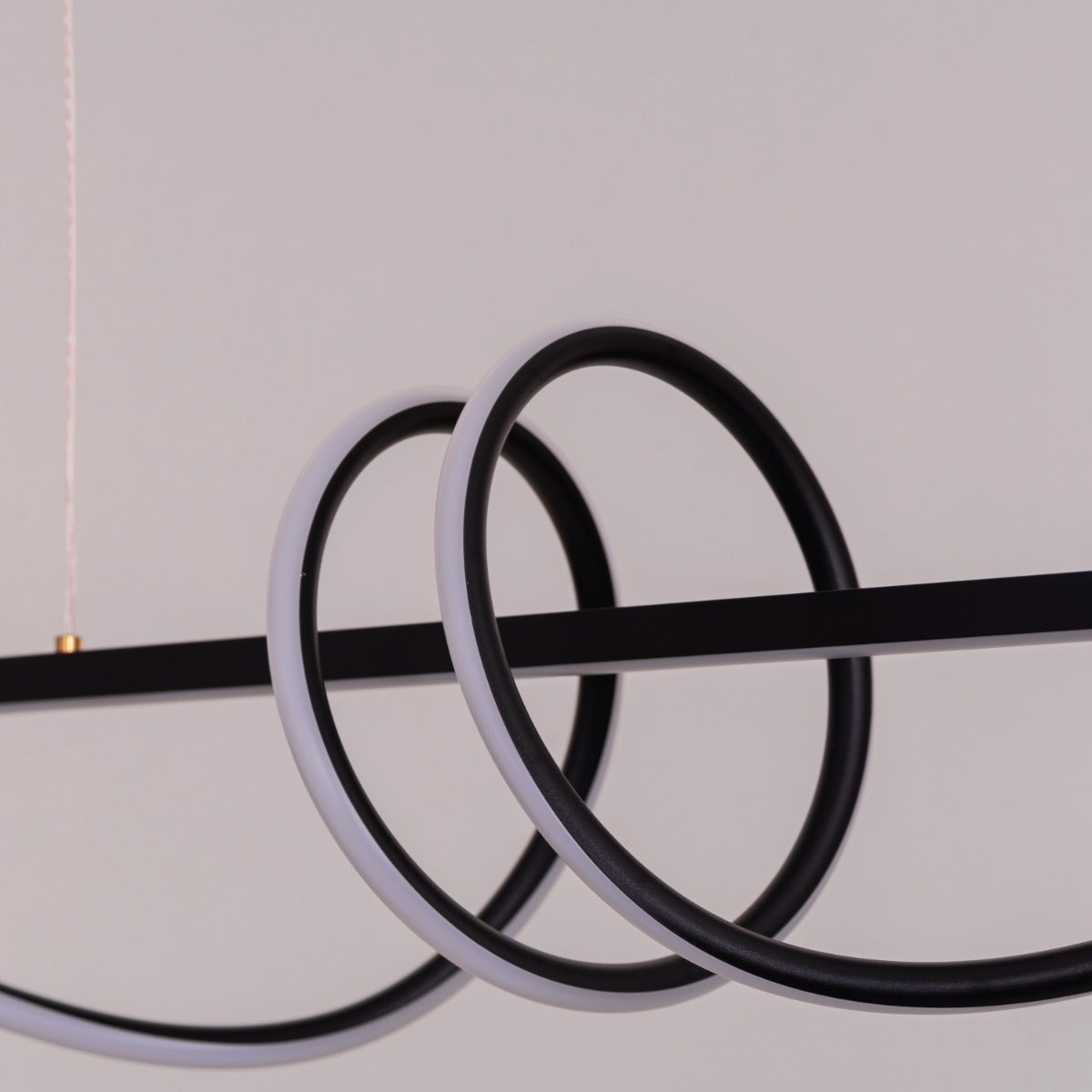 Up In The Air (Large, Black, 3 Color Dimmable LED with Remote Control) Chandelier