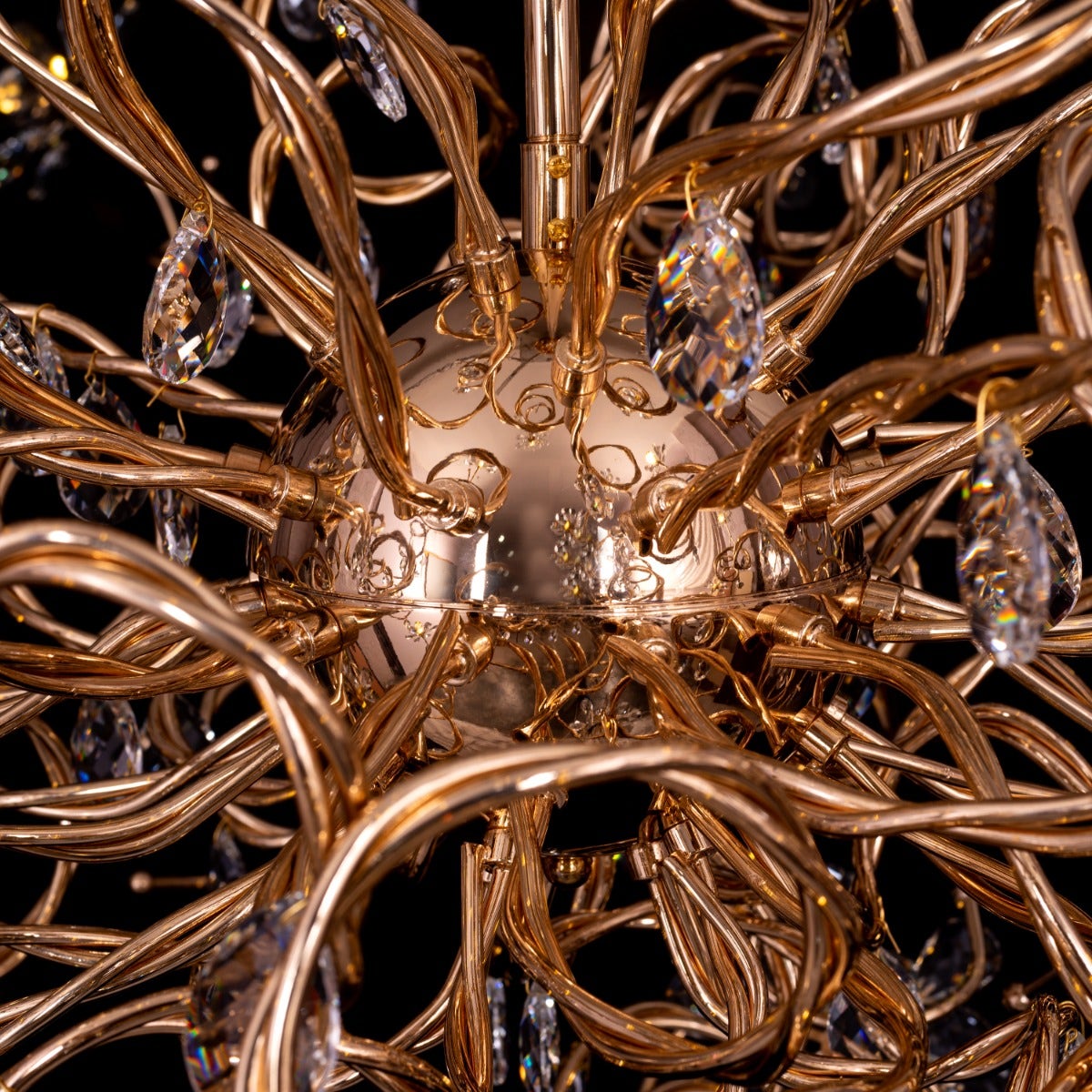 Control The Trolls (Large, Gold) Crystal Chandelier