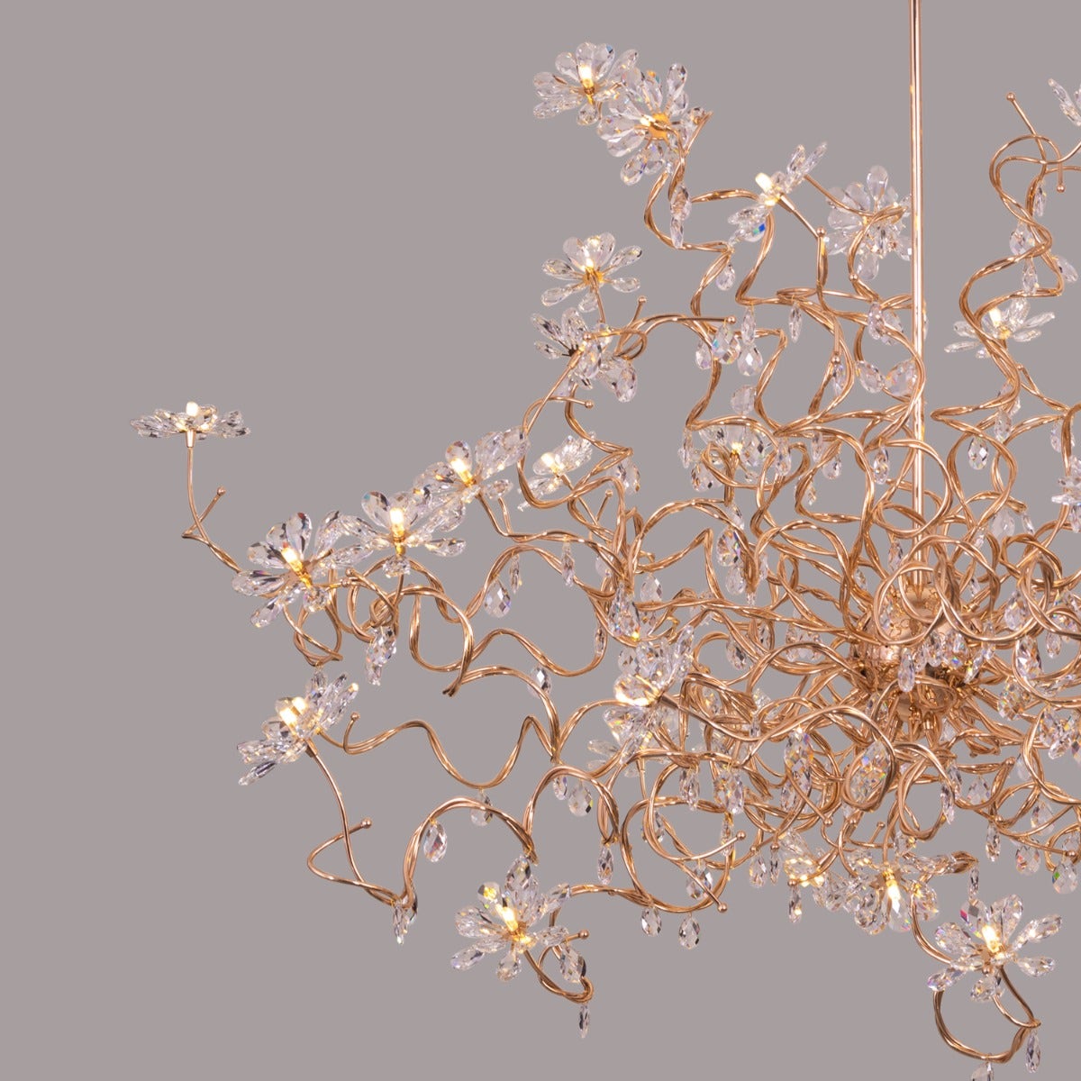 Control The Trolls (Large, Gold) Crystal Chandelier