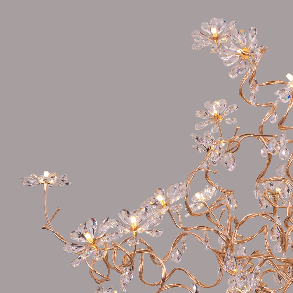 Control The Trolls (Large, Gold) Crystal Chandelier